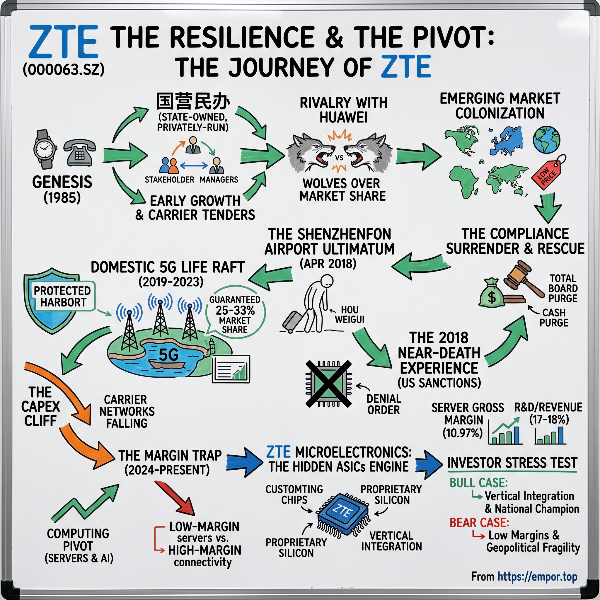 ZTE Corporation visual story map