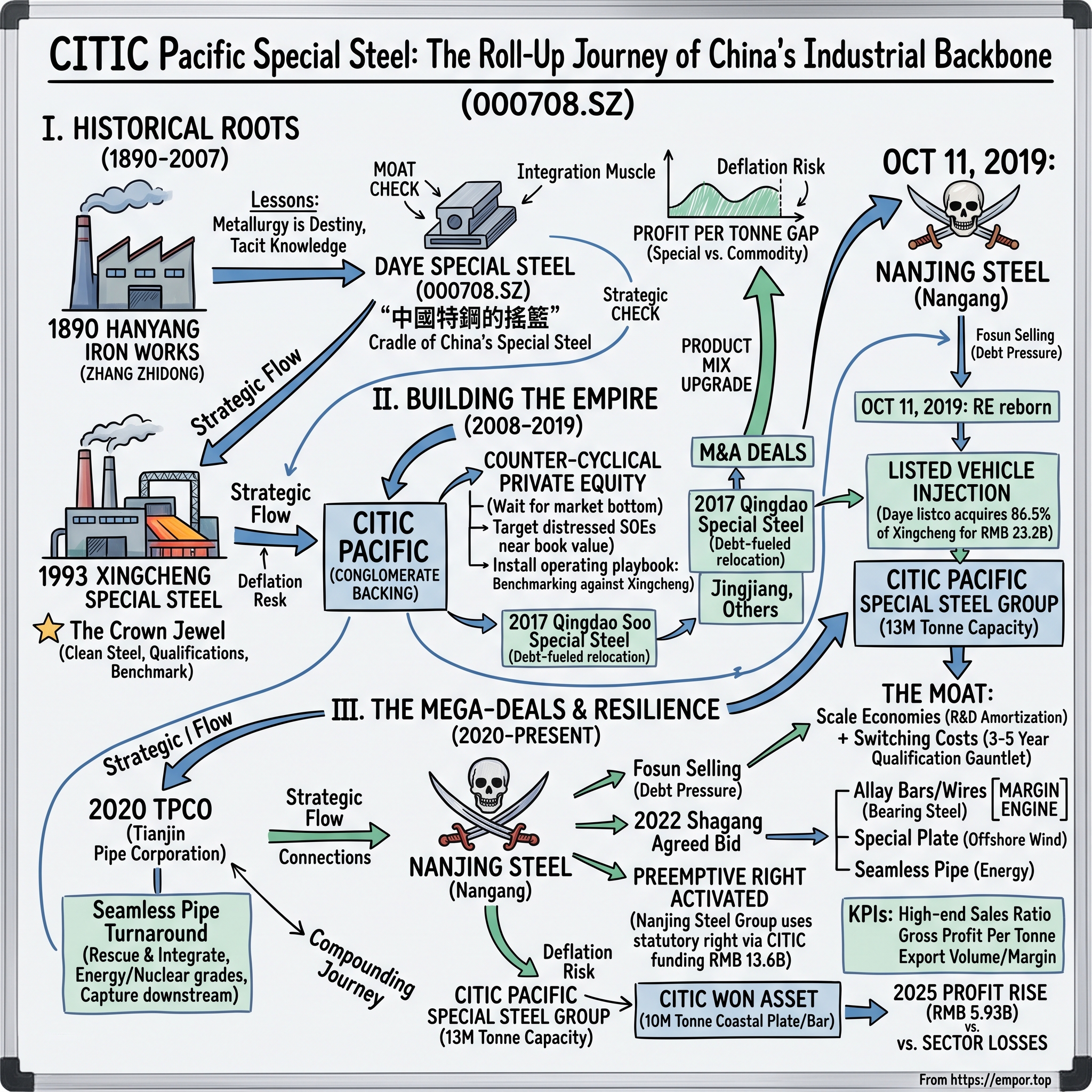 Citic Pacific Special Steel Group Co., Ltd. visual story map