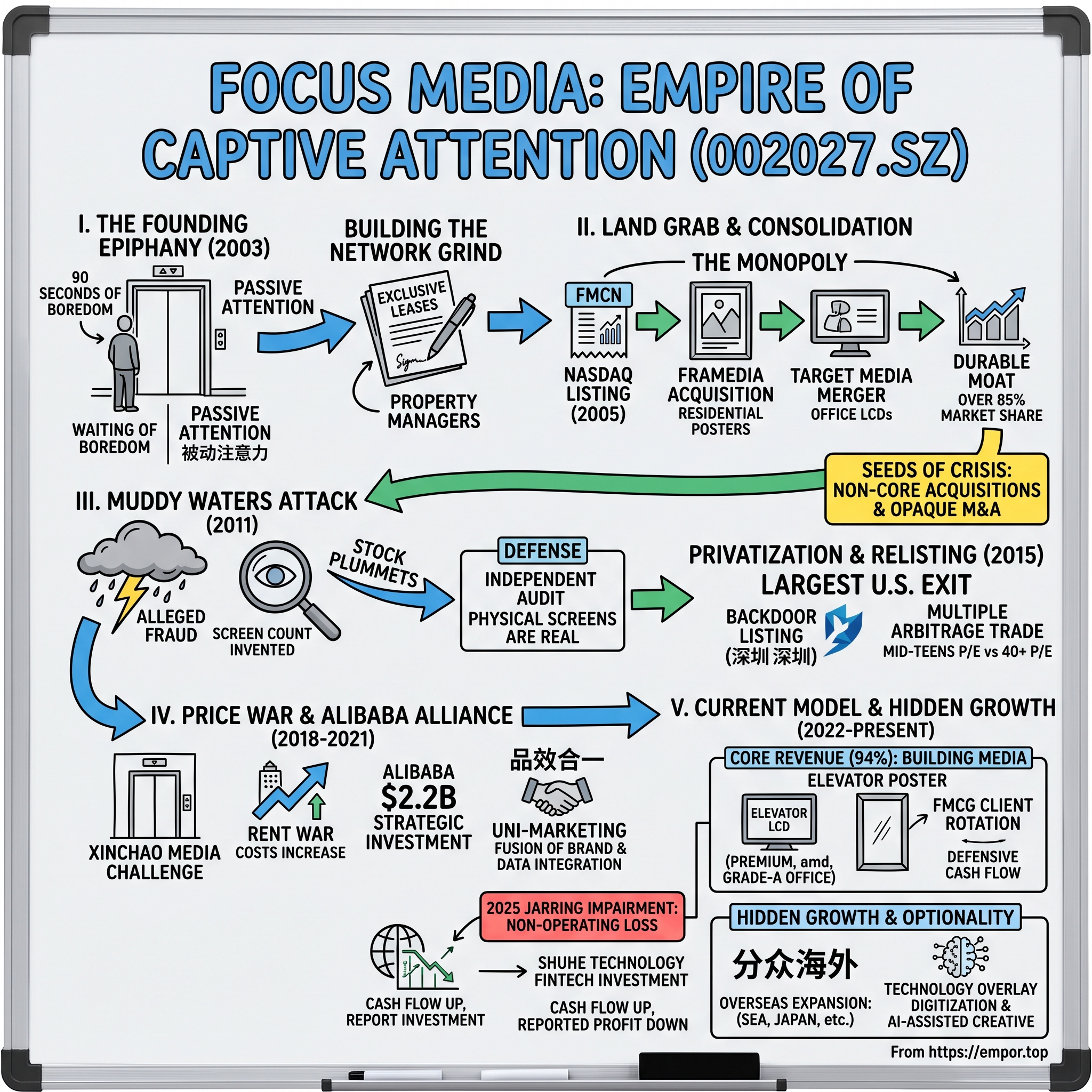 Focus Media Information Technology Co., Ltd. visual story map