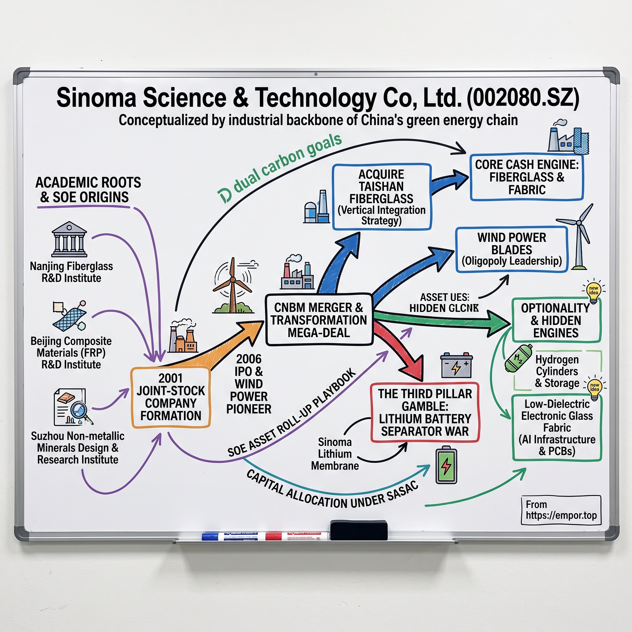 Sinoma Science & Technology Co.,Ltd. visual story map
