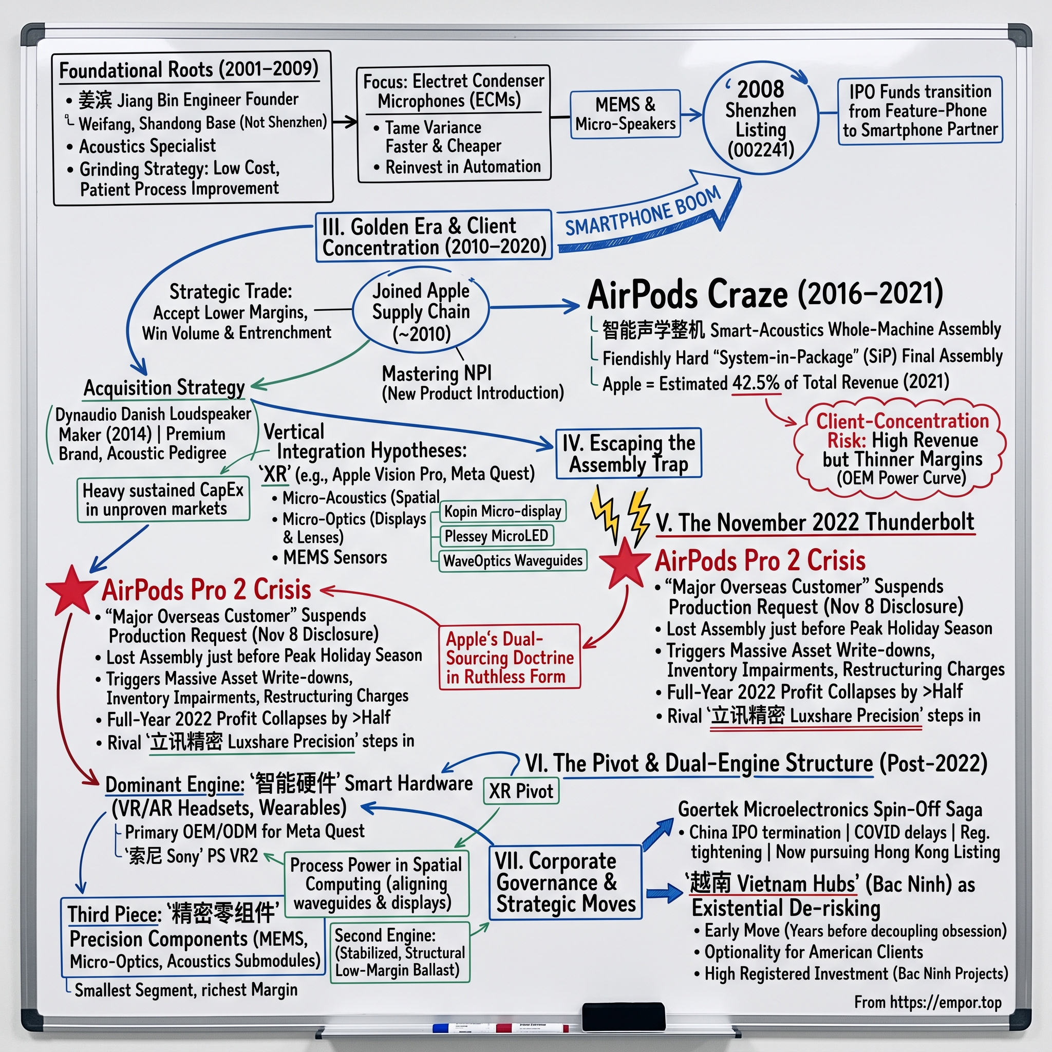 Goertek Inc. visual story map