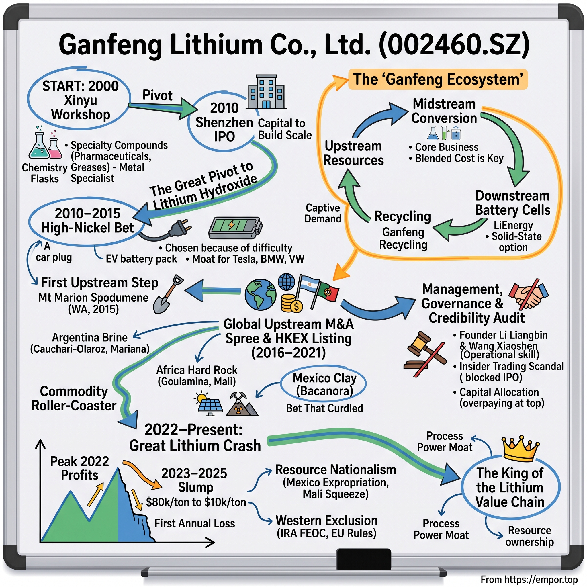 Ganfeng Lithium Co., Ltd. visual story map