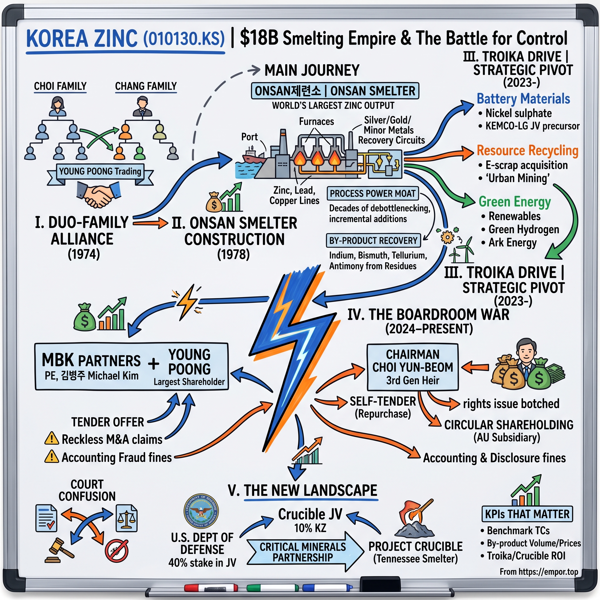 Korea Zinc Company, Ltd. visual story map