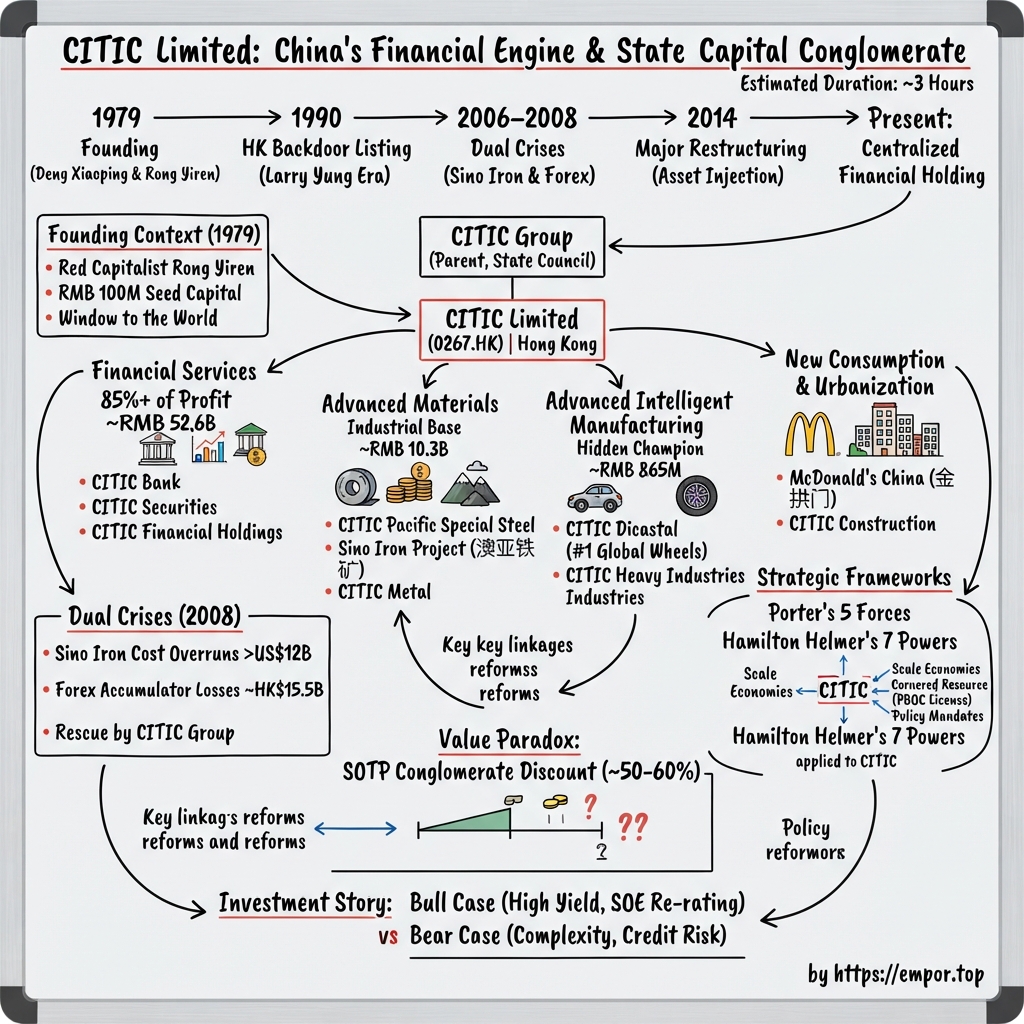 CITIC Limited visual story map
