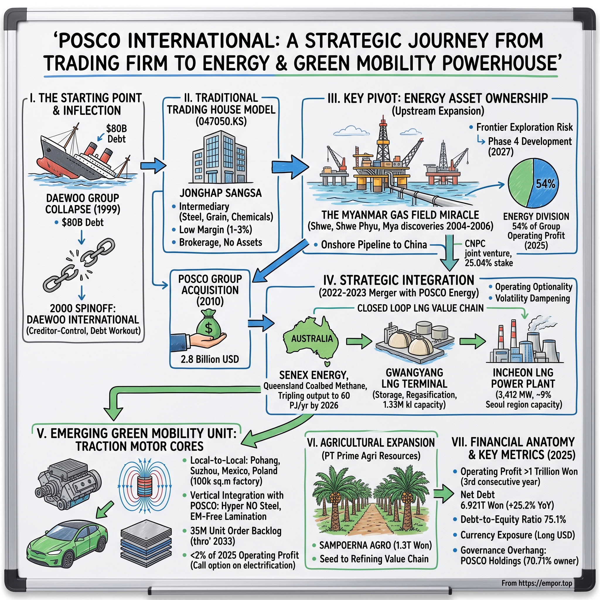 Posco International Corporation visual story map