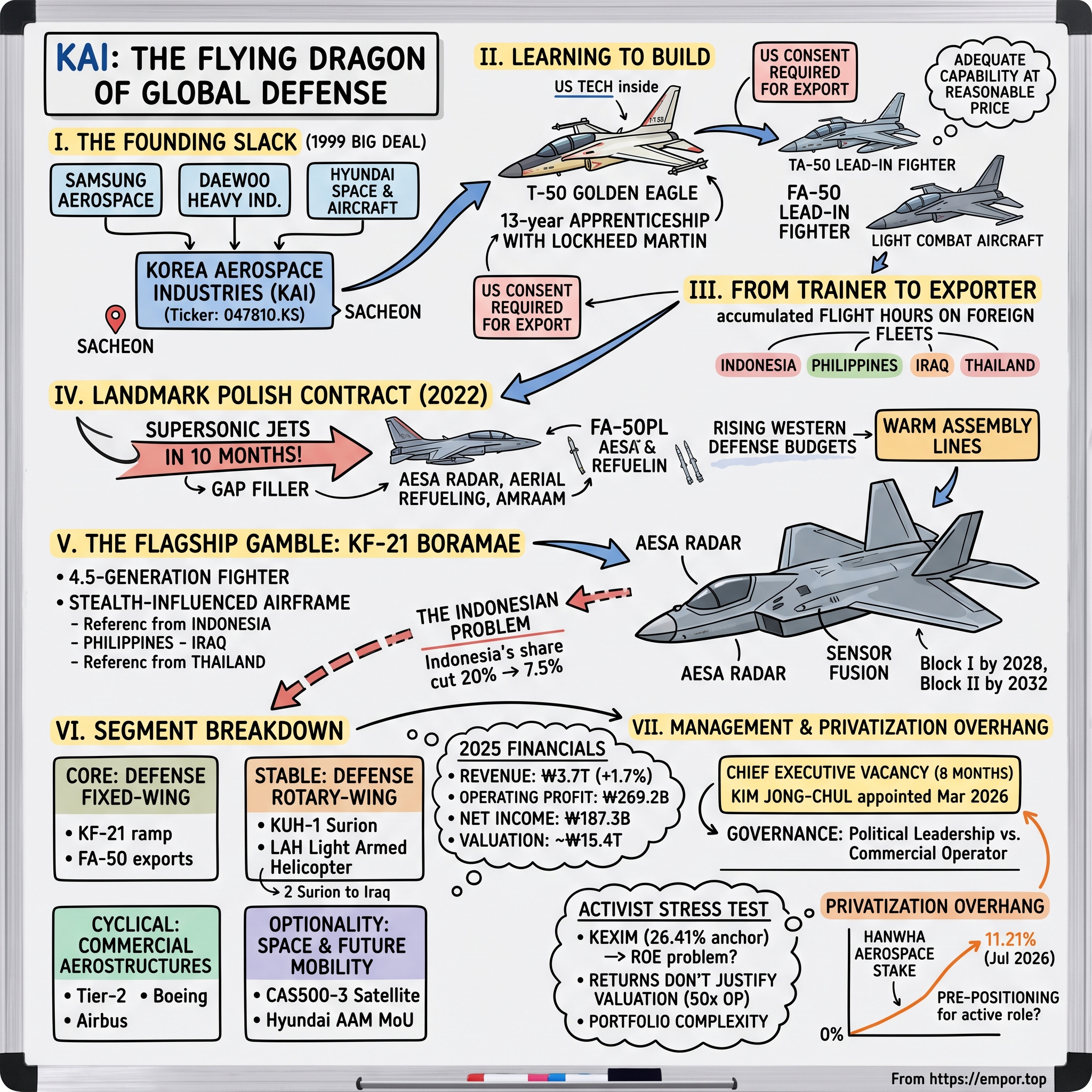 Korea Aerospace Industries, Ltd. visual story map