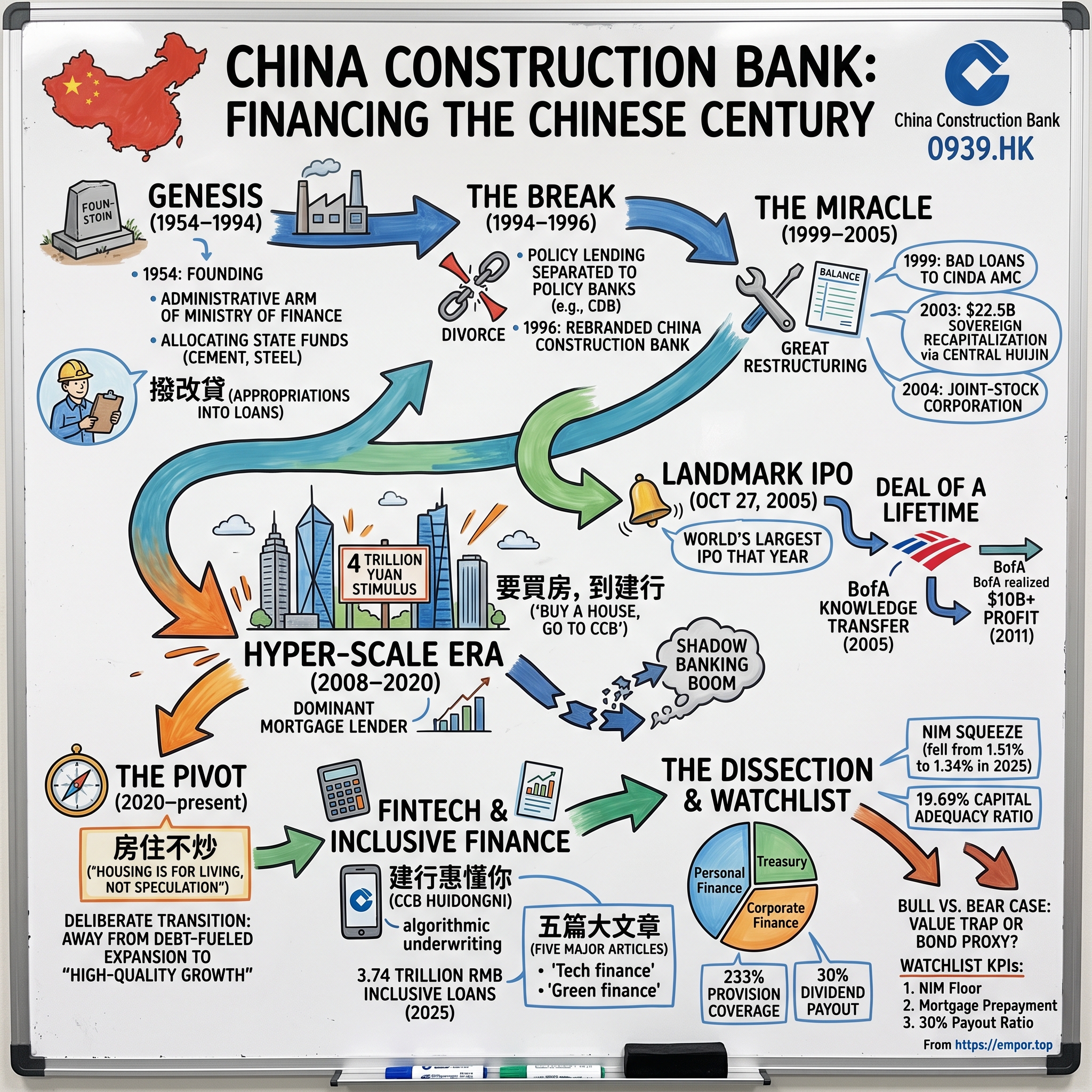 China Construction Bank Corporation visual story map