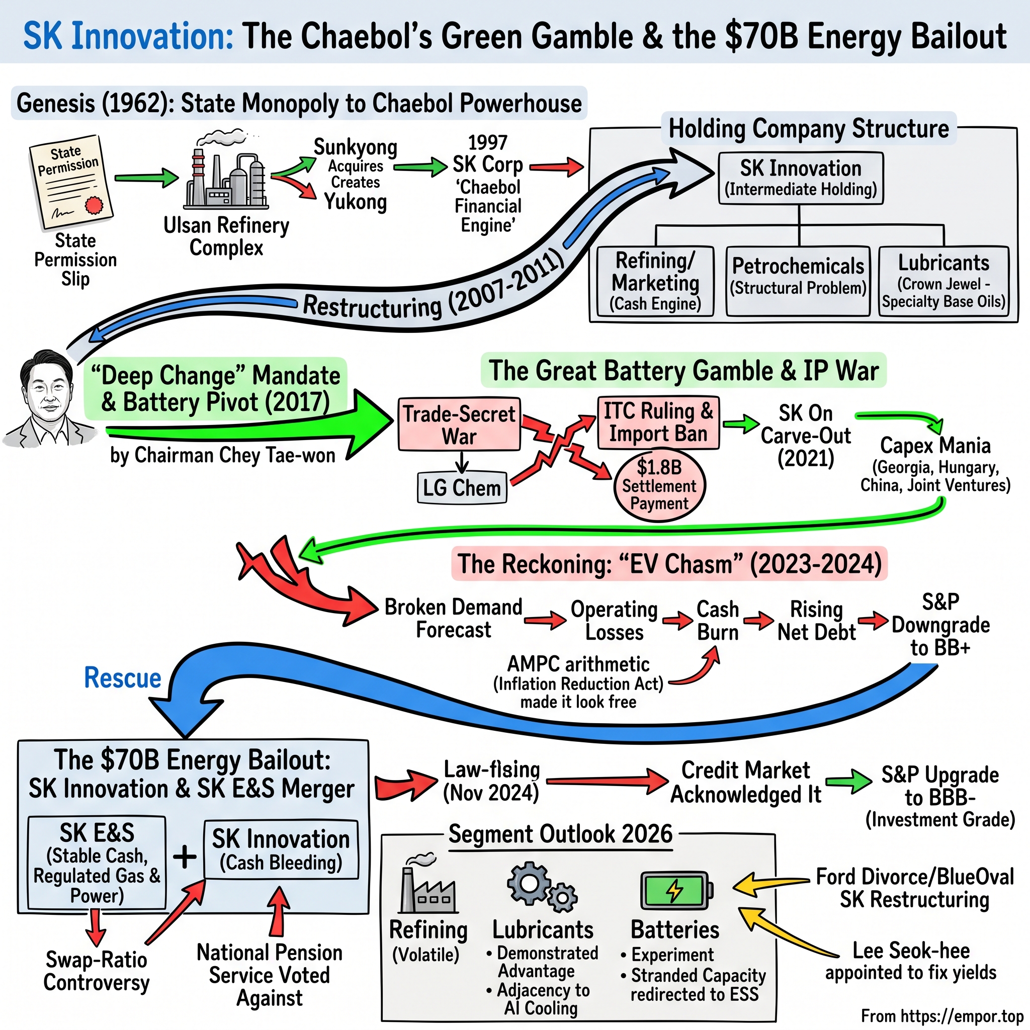 SK Innovation Co., Ltd. visual story map