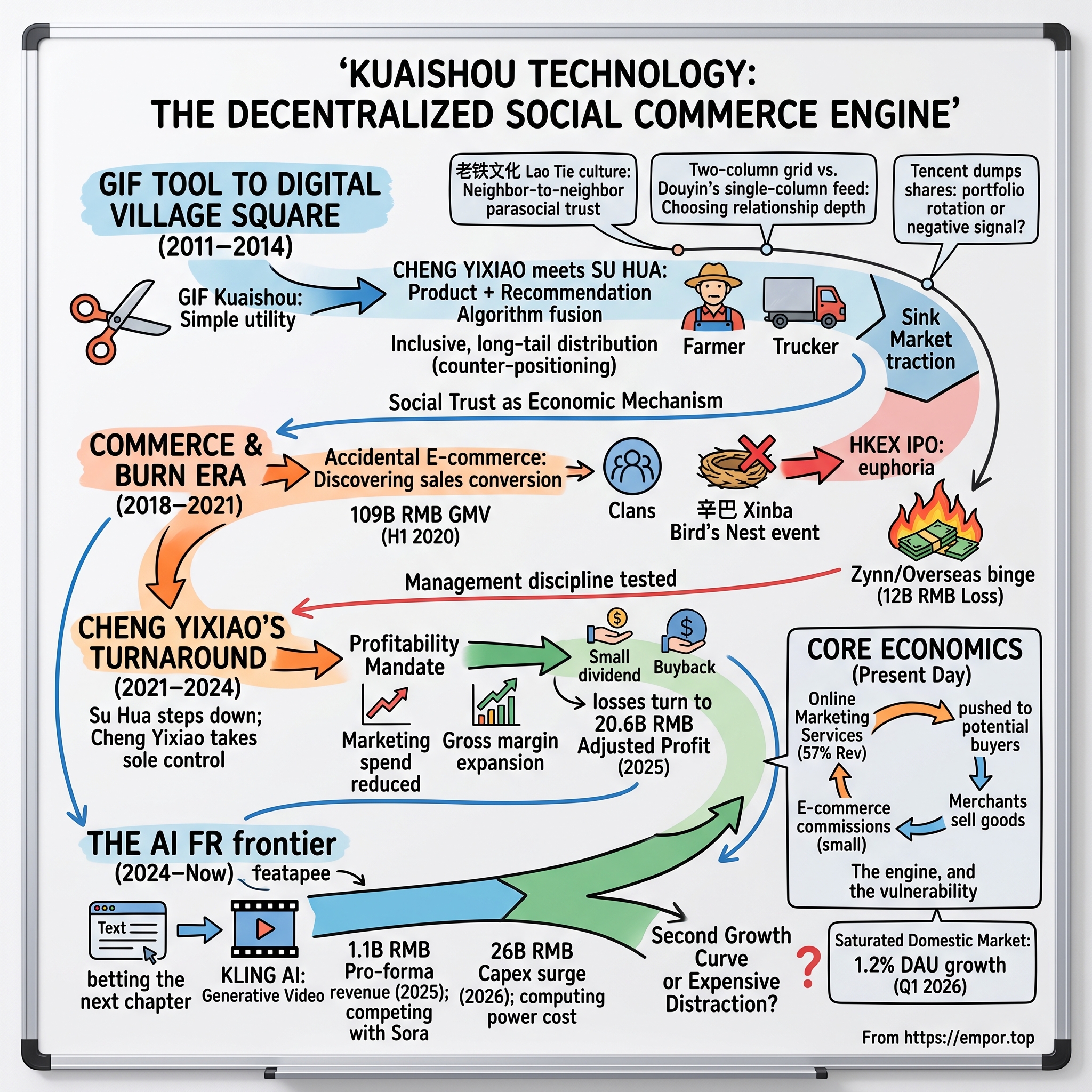 Kuaishou Technology visual story map