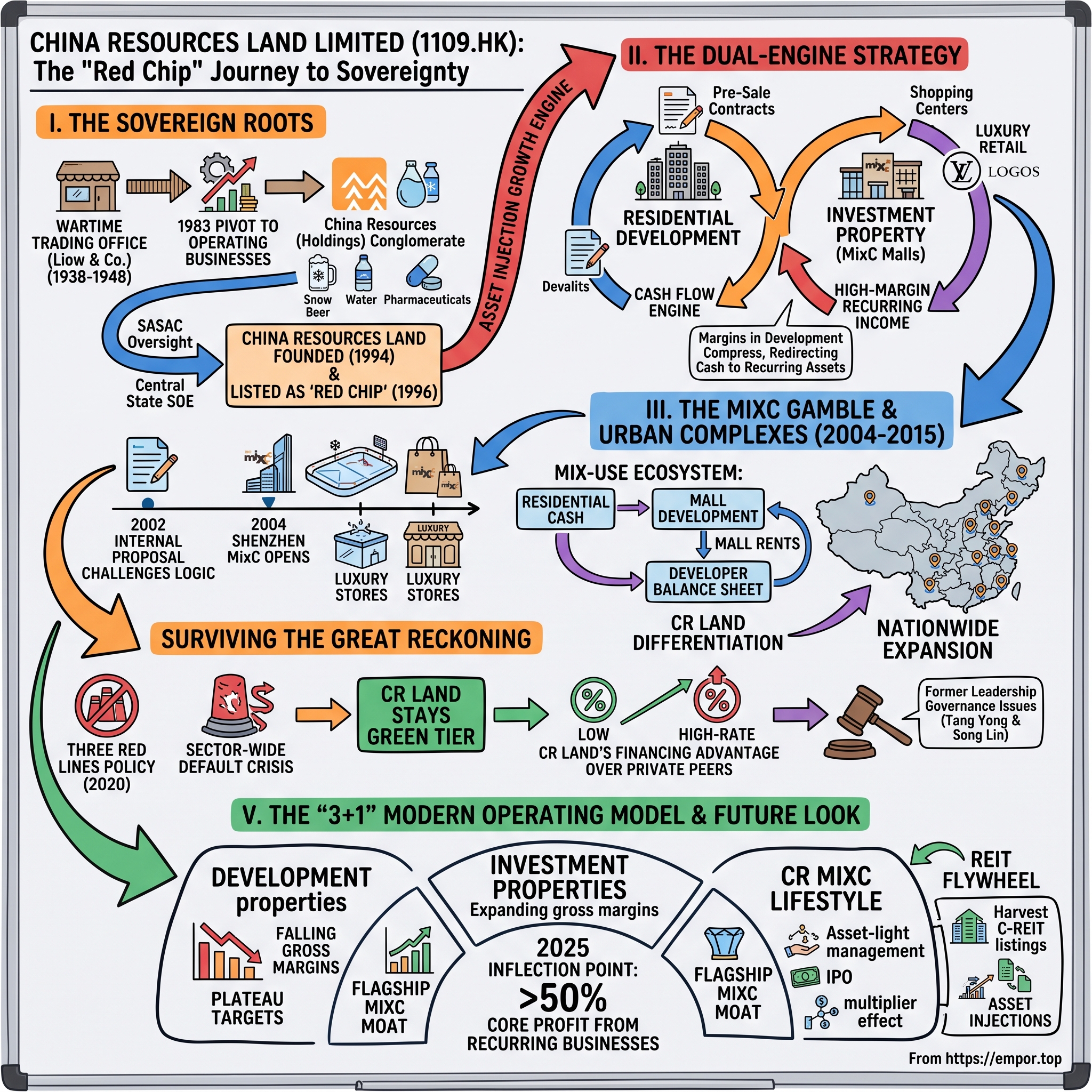 China Resources Land Limited visual story map