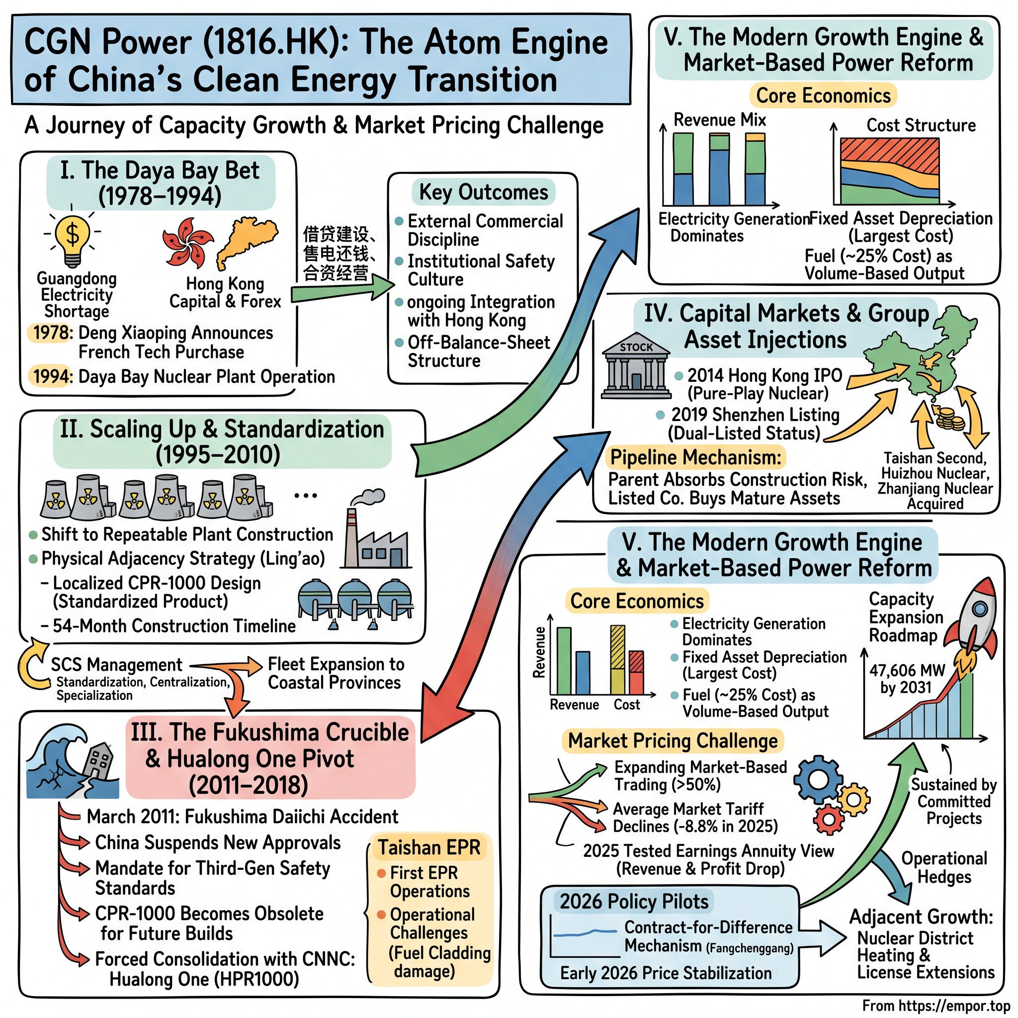 CGN Power Co., Ltd. visual story map