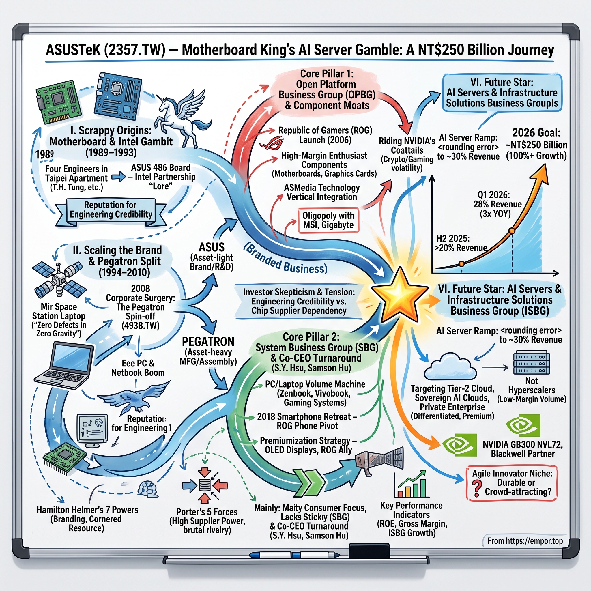 ASUSTeK Computer Inc. visual story map