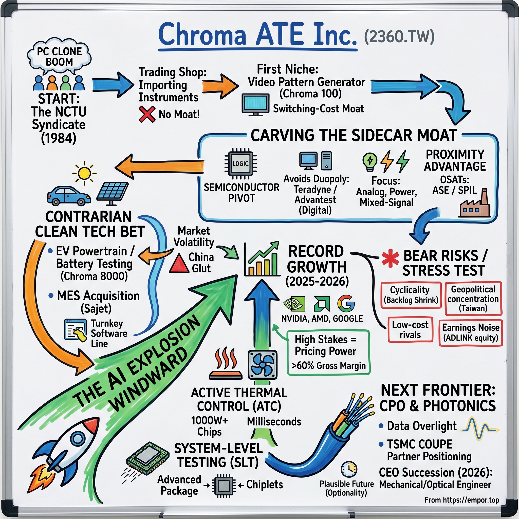 Chroma ATE Inc. visual story map