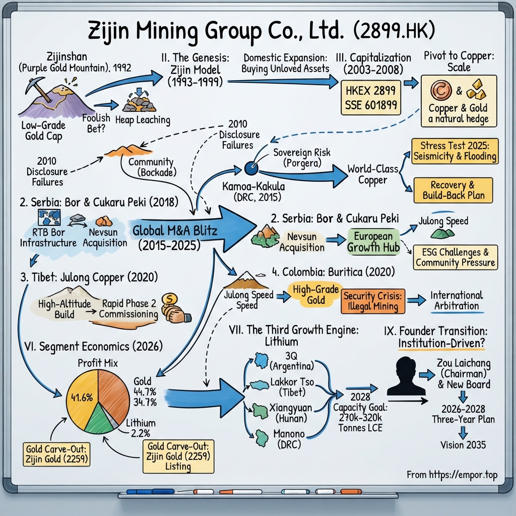 Zijin Mining Group Co., Ltd. visual story map