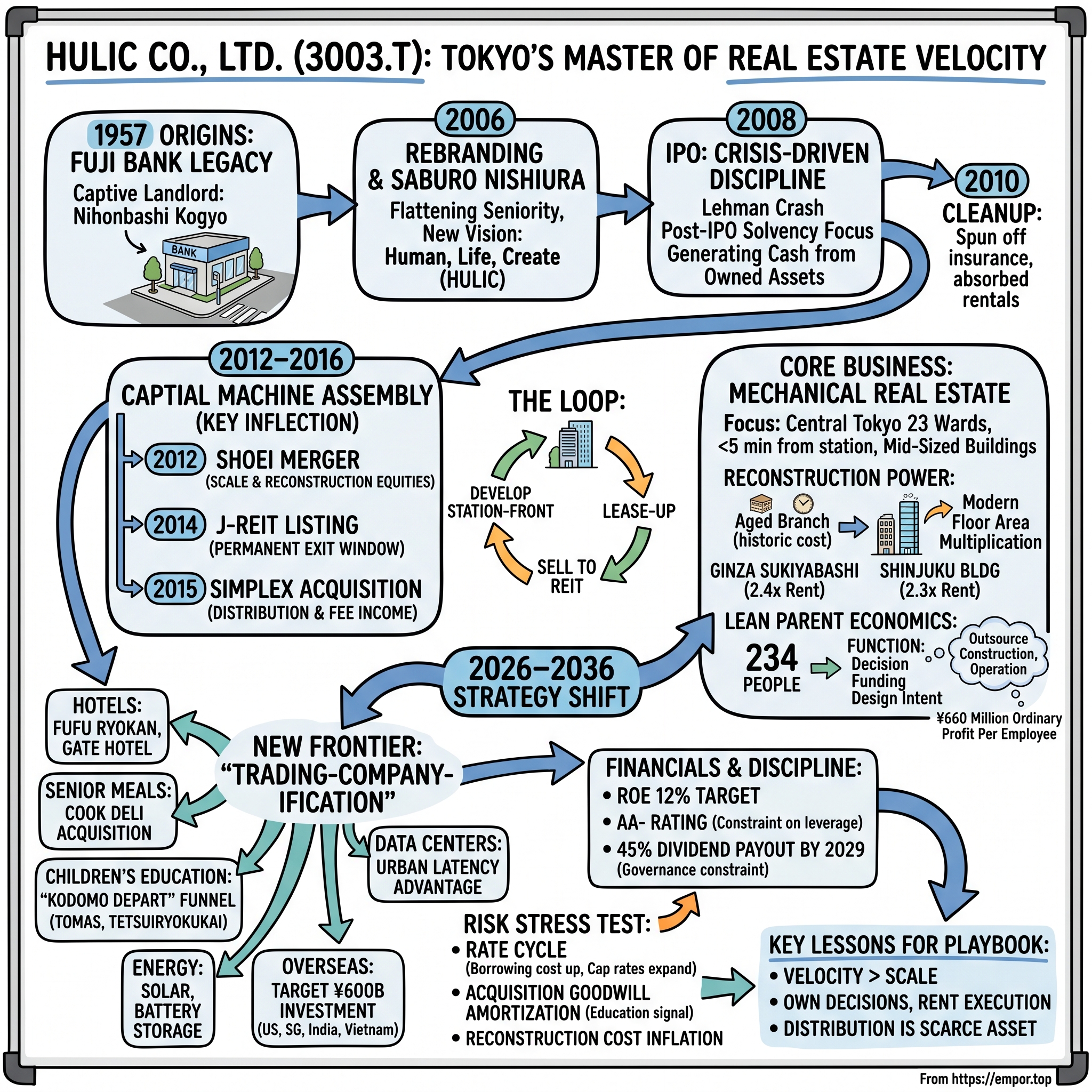 Hulic Co., Ltd. visual story map