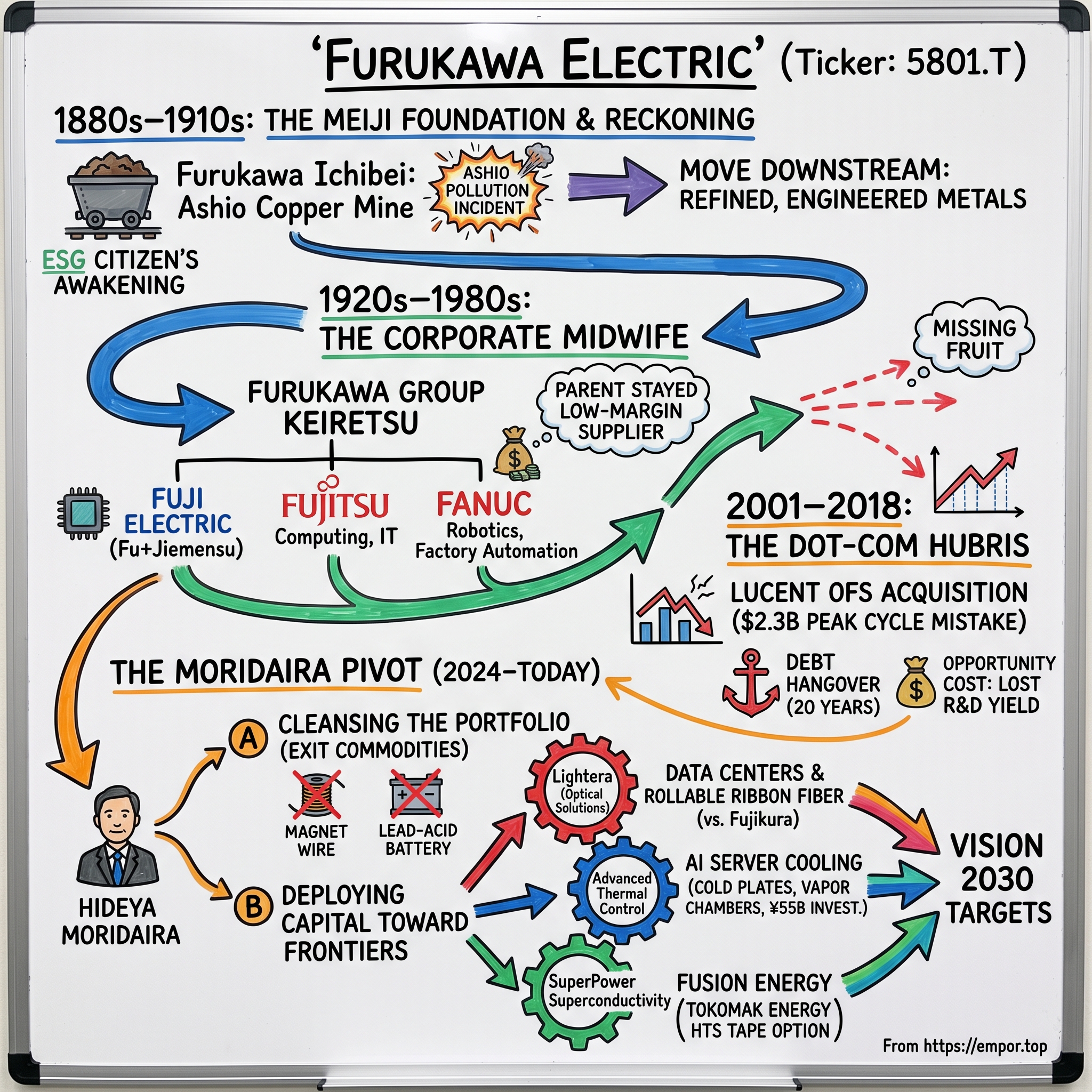 Furukawa Electric Co., Ltd. visual story map