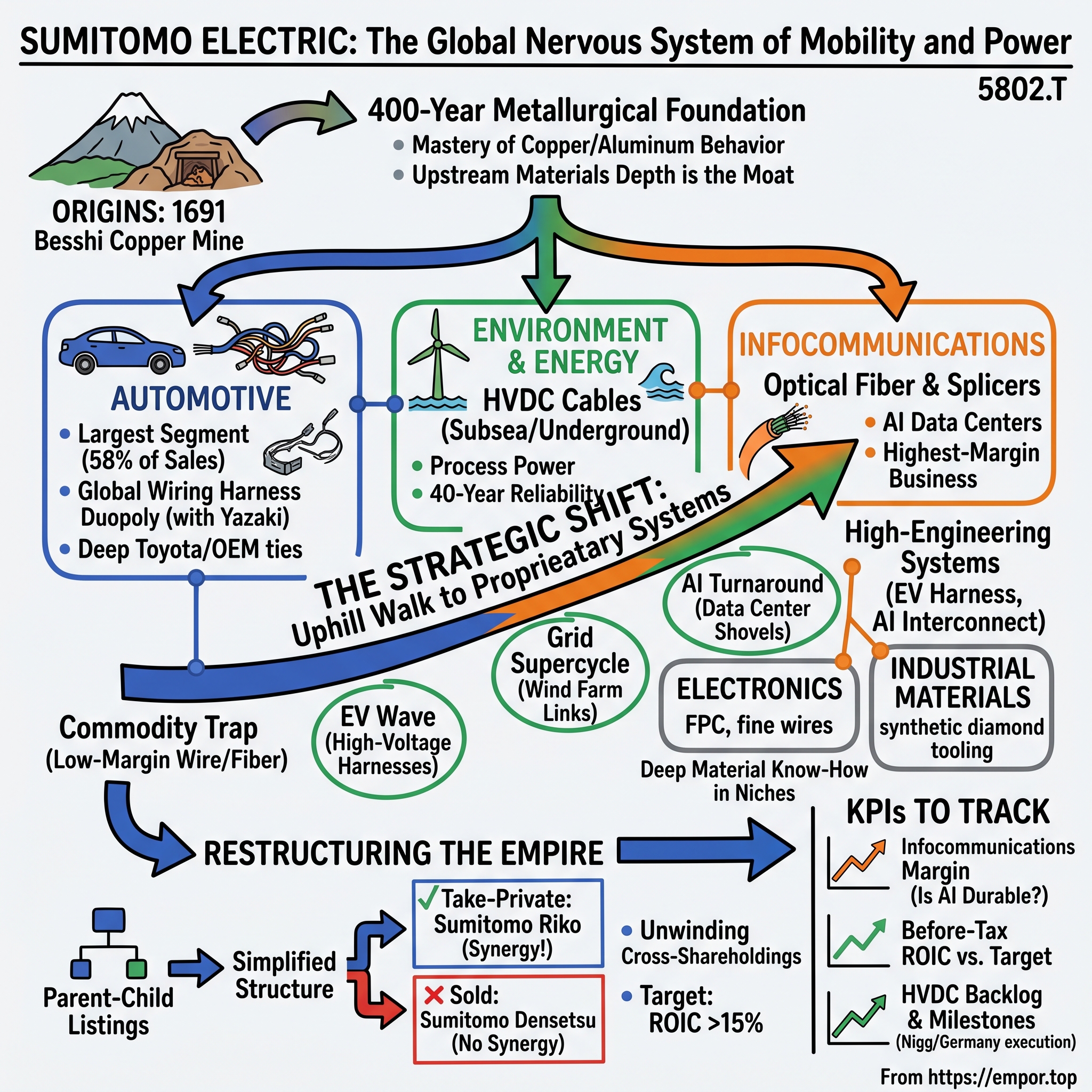 Sumitomo Electric Industries, Ltd. visual story map