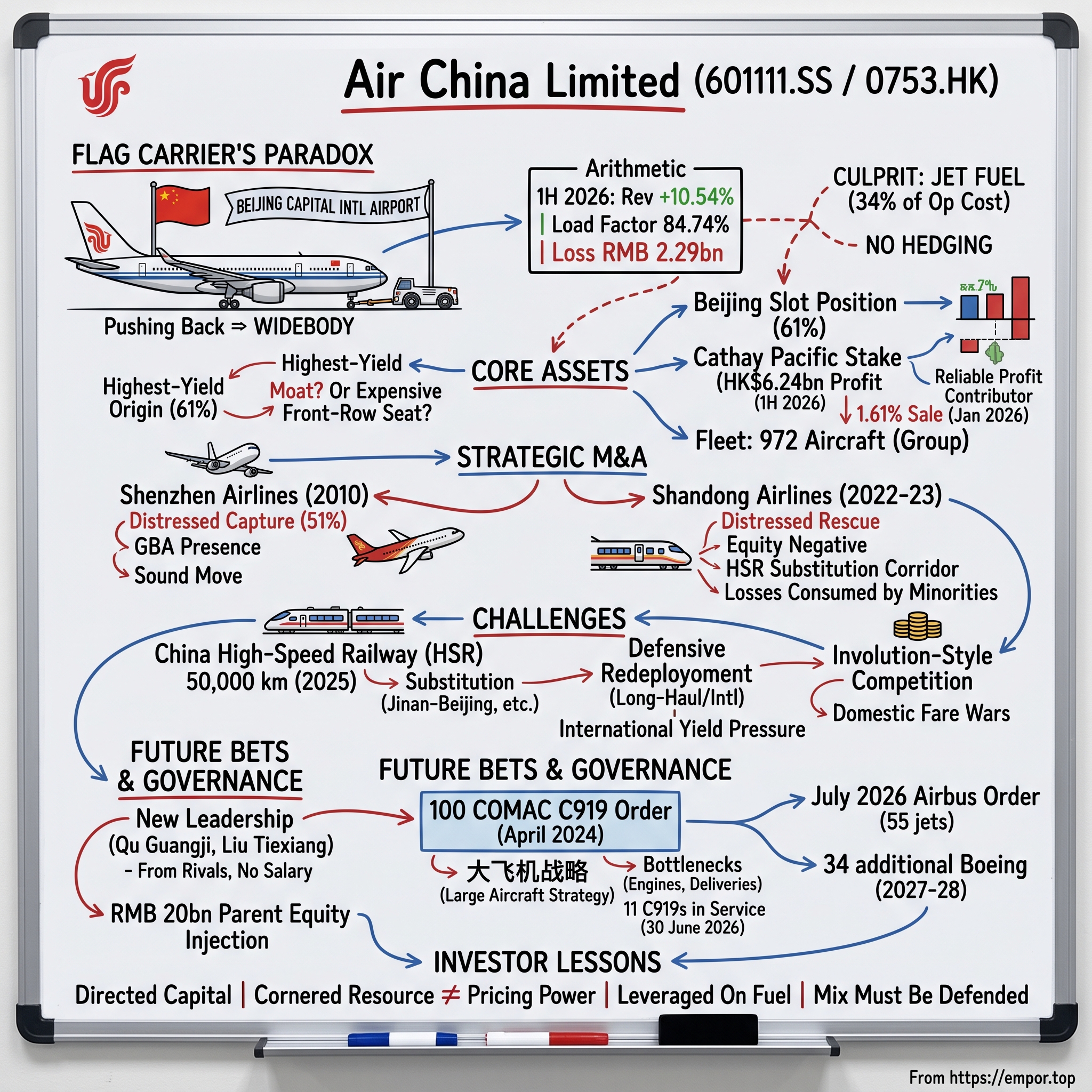 Air China Limited visual story map