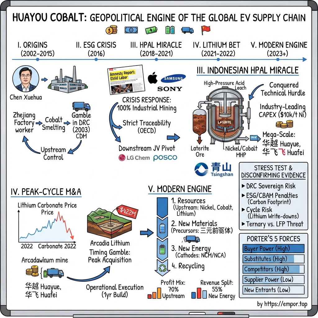 Zhejiang Huayou Cobalt Co., Ltd visual story map