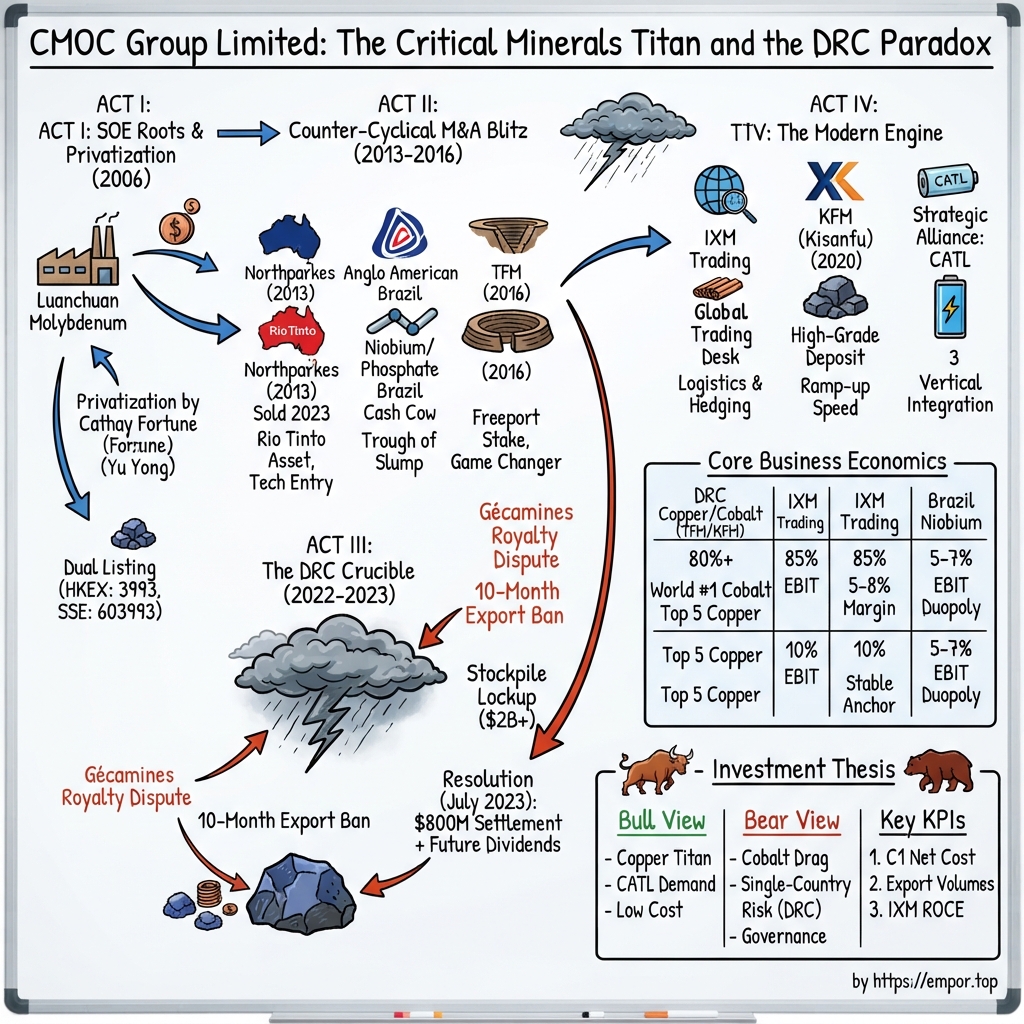 CMOC Group Limited visual story map