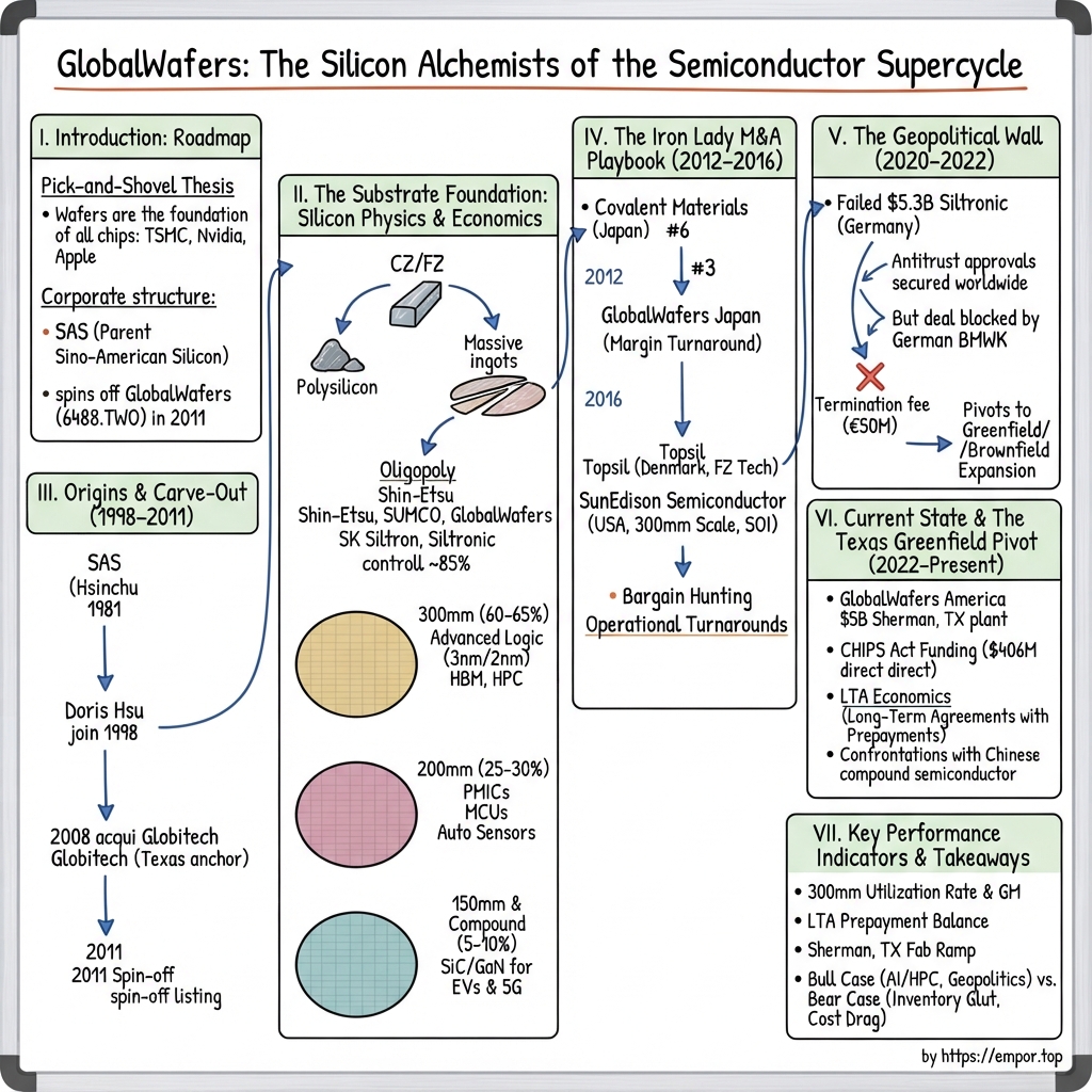 GlobalWafers Co., Ltd. visual story map