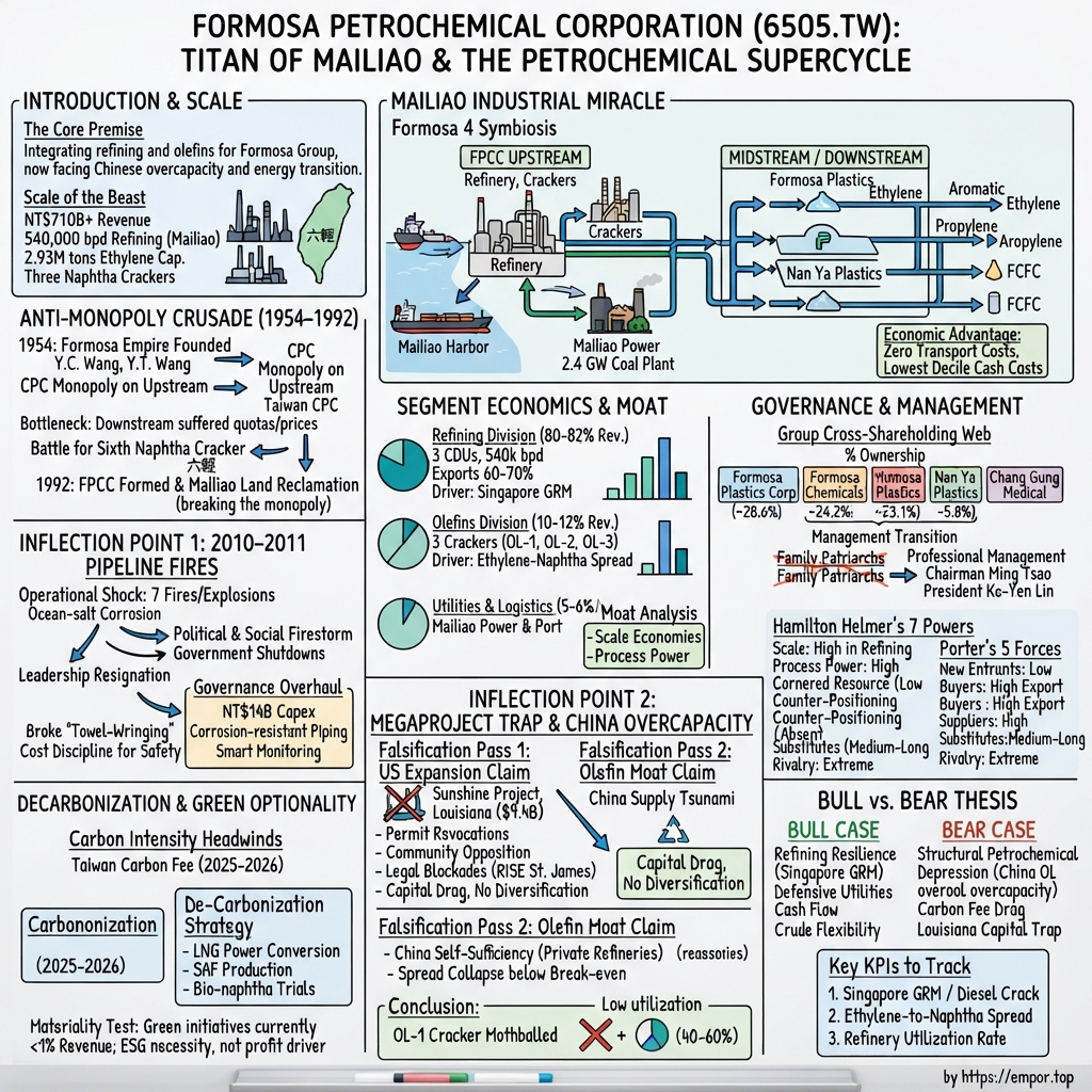 Formosa Petrochemical Corporation visual story map