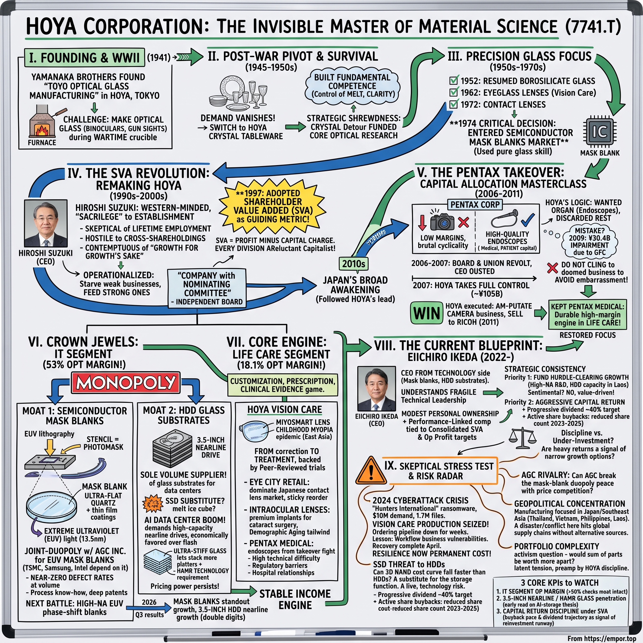 HOYA Corporation visual story map
