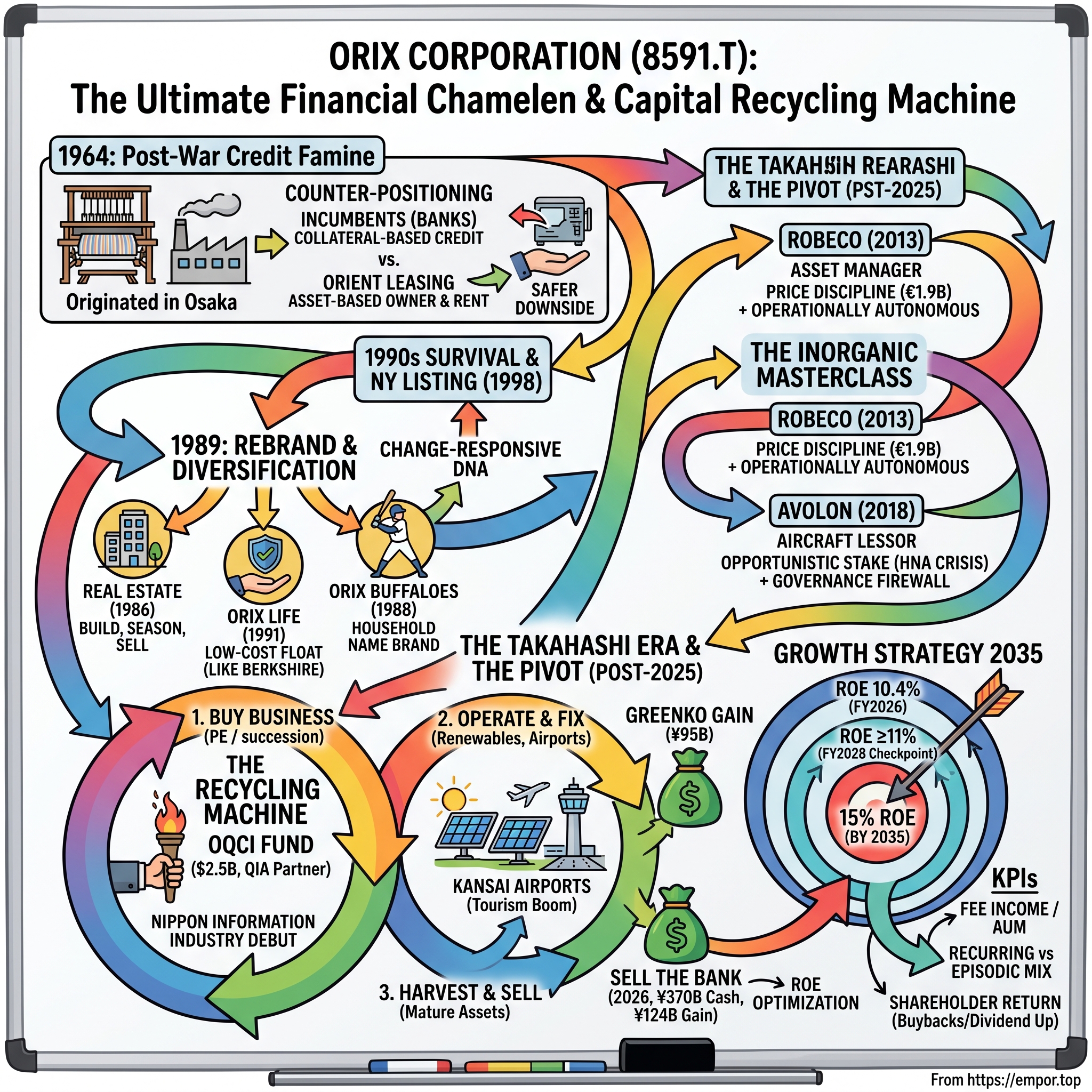 ORIX Corporation visual story map