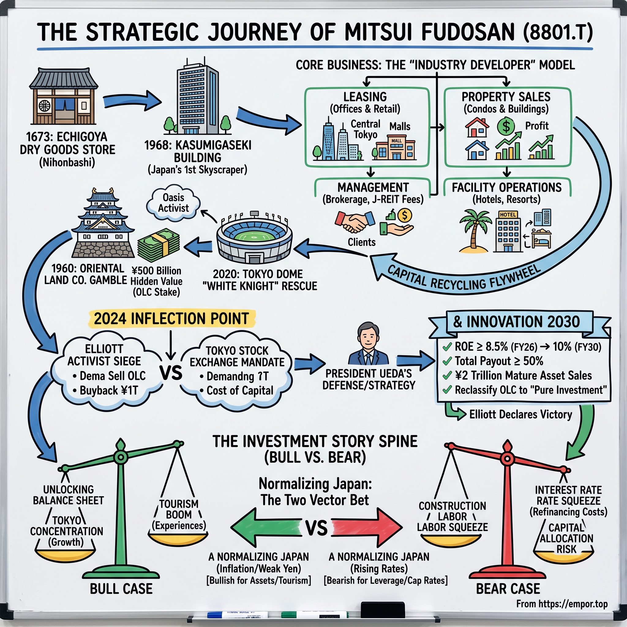 Mitsui Fudosan Co., Ltd. visual story map