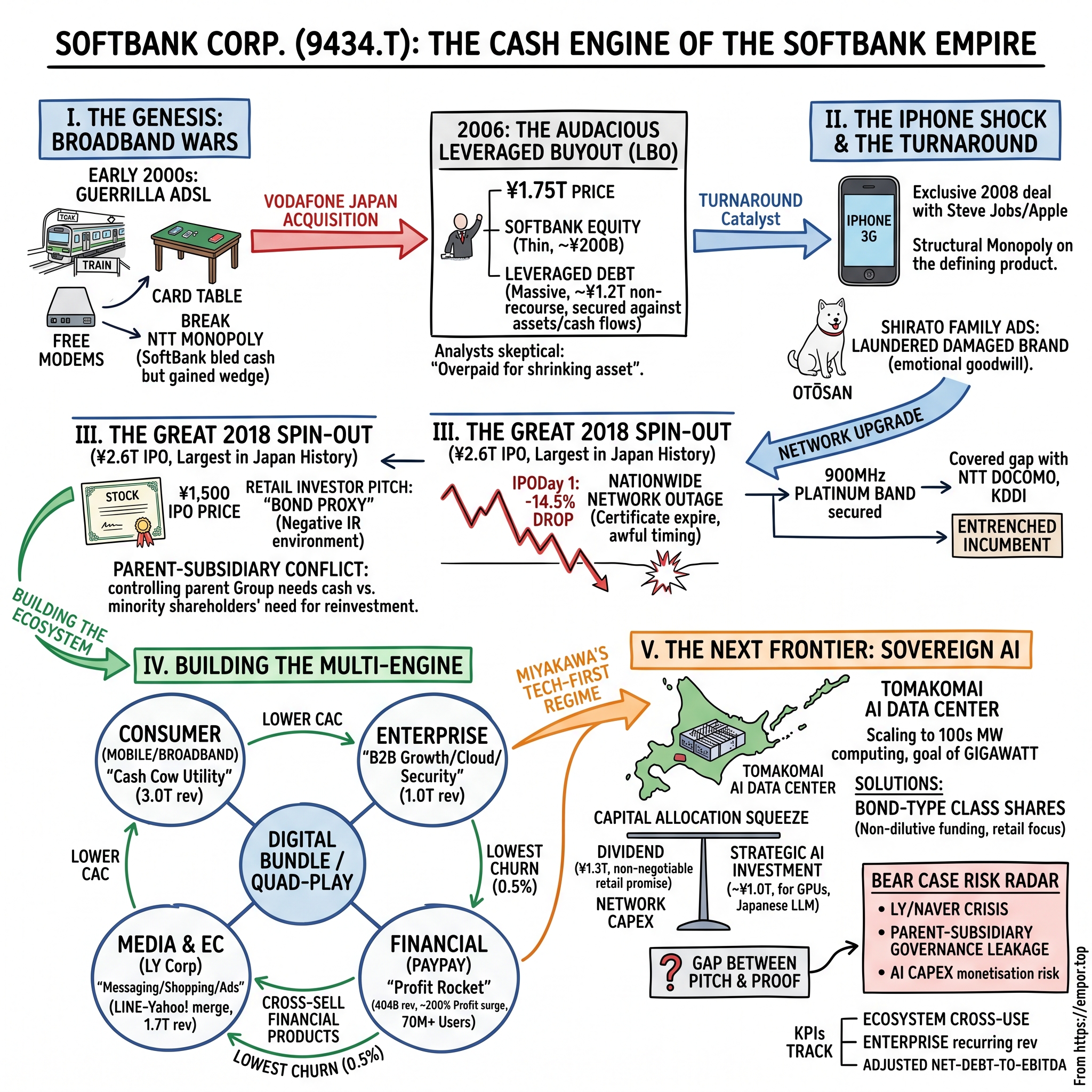 SoftBank Corp. visual story map