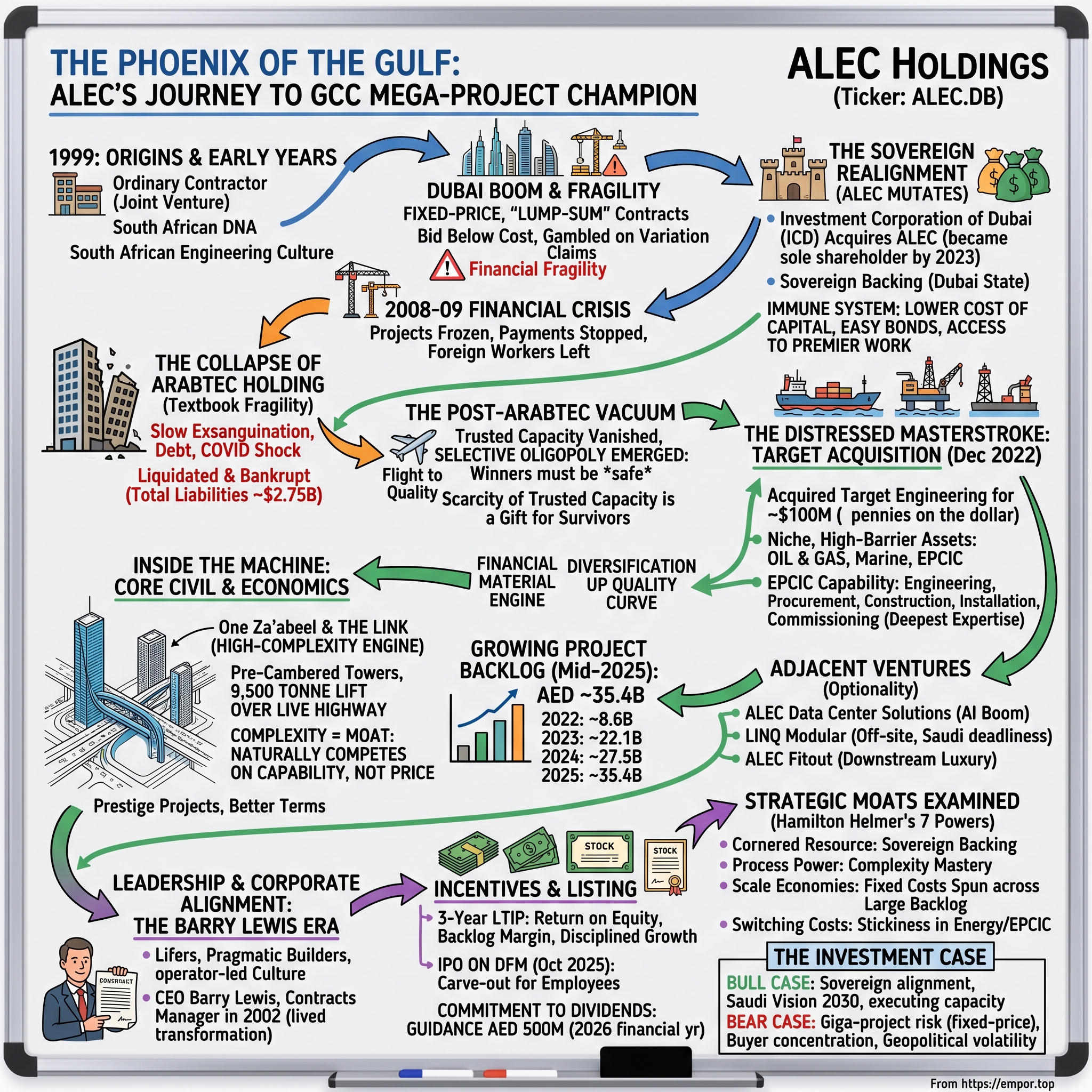 ALEC Holdings visual story map