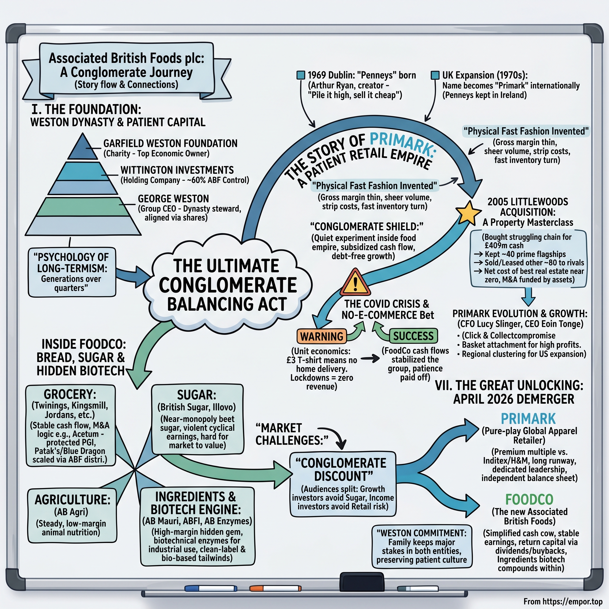 Associated British Foods plc visual story map