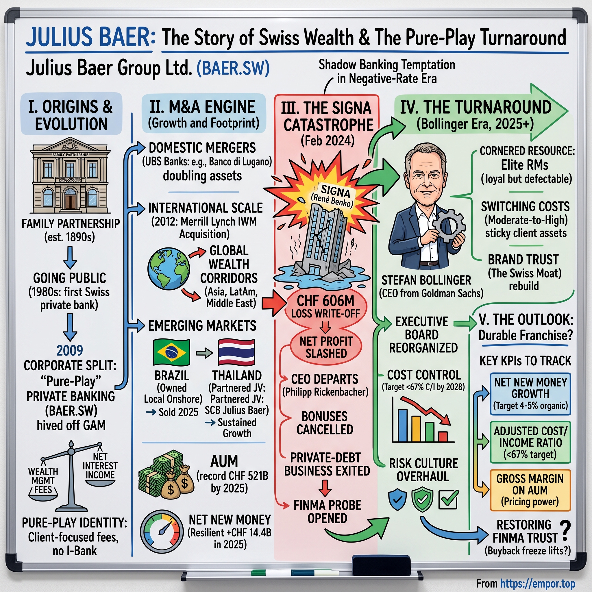 Julius Baer Gruppe AG visual story map