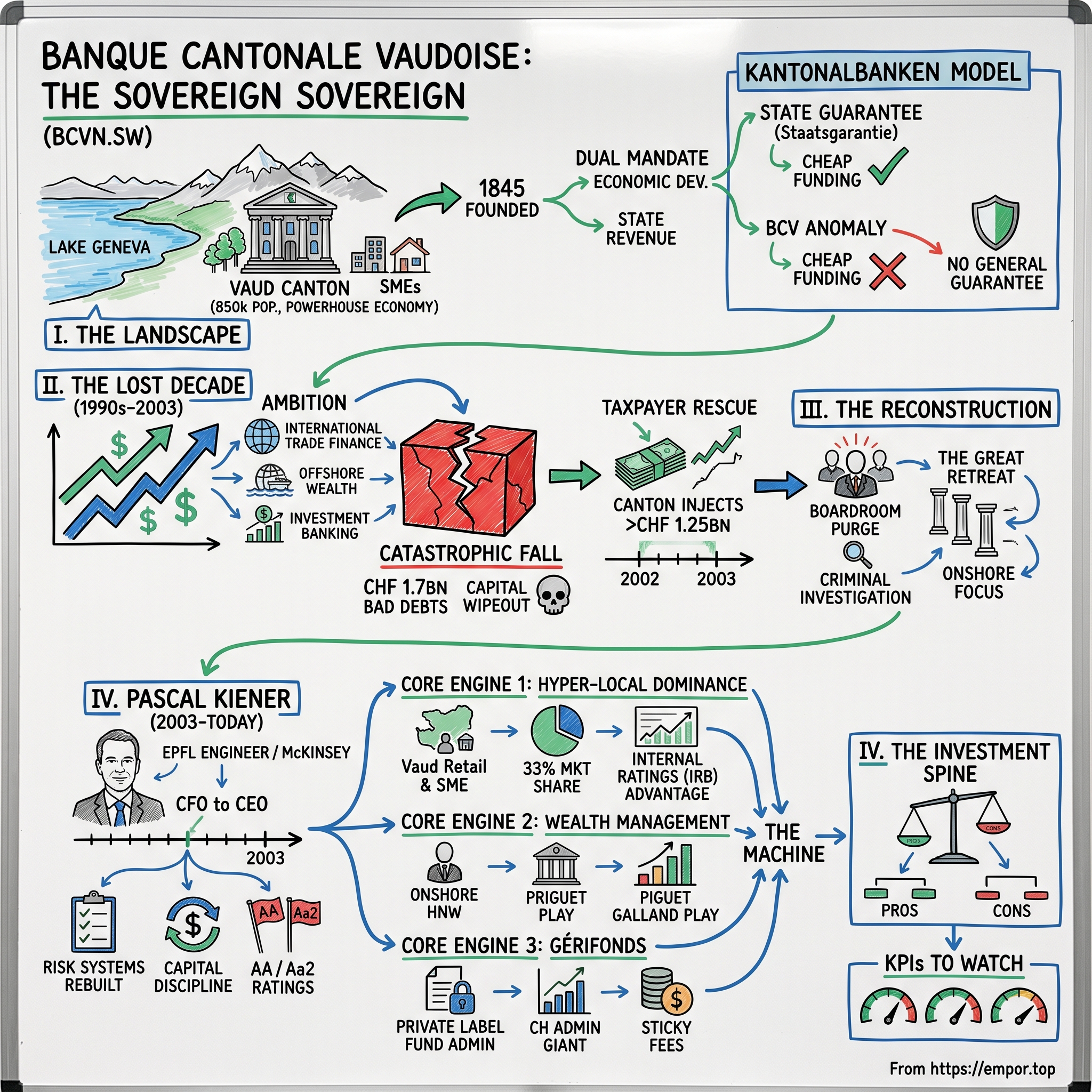 Banque Cantonale Vaudoise visual story map