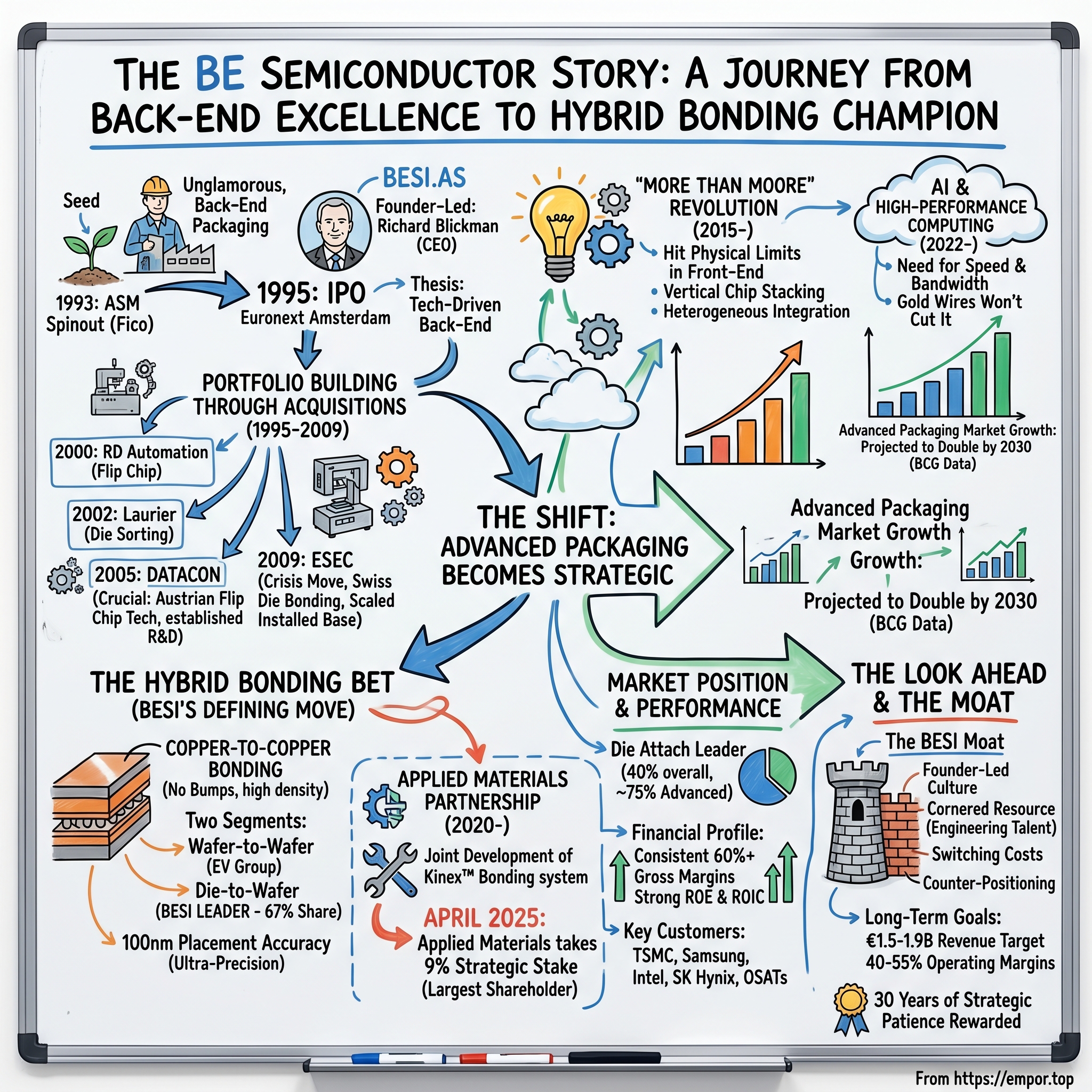 BE Semiconductor visual story map