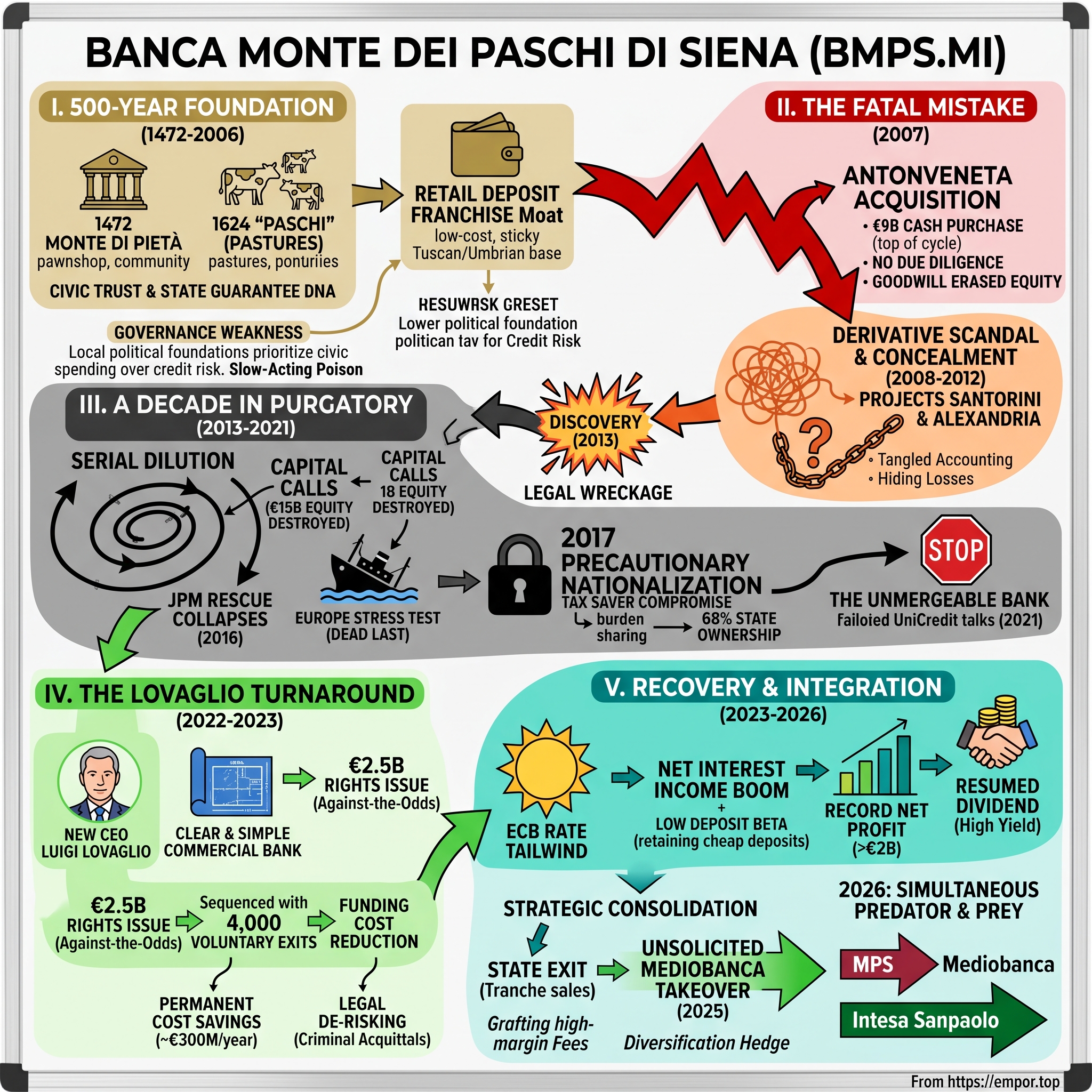 Banca Monte dei Paschi di Siena S.p.A. visual story map