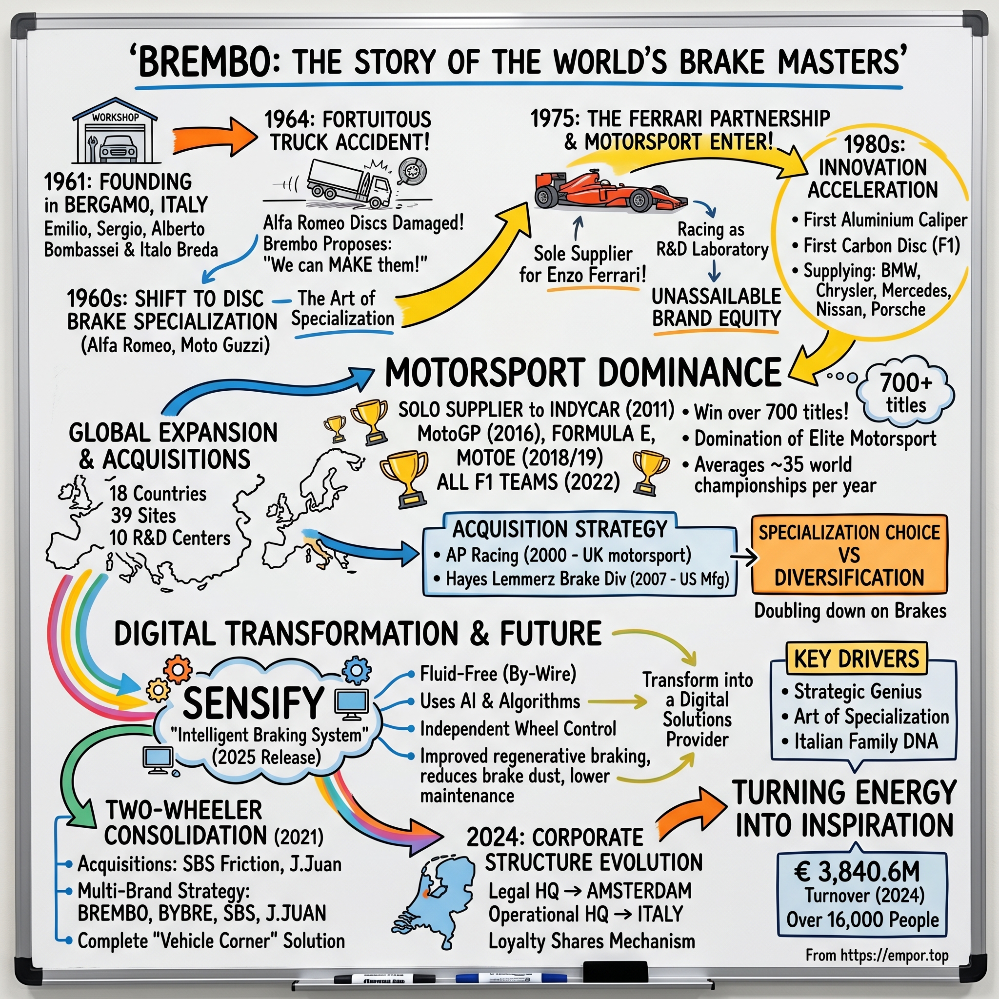 Brembo visual story map