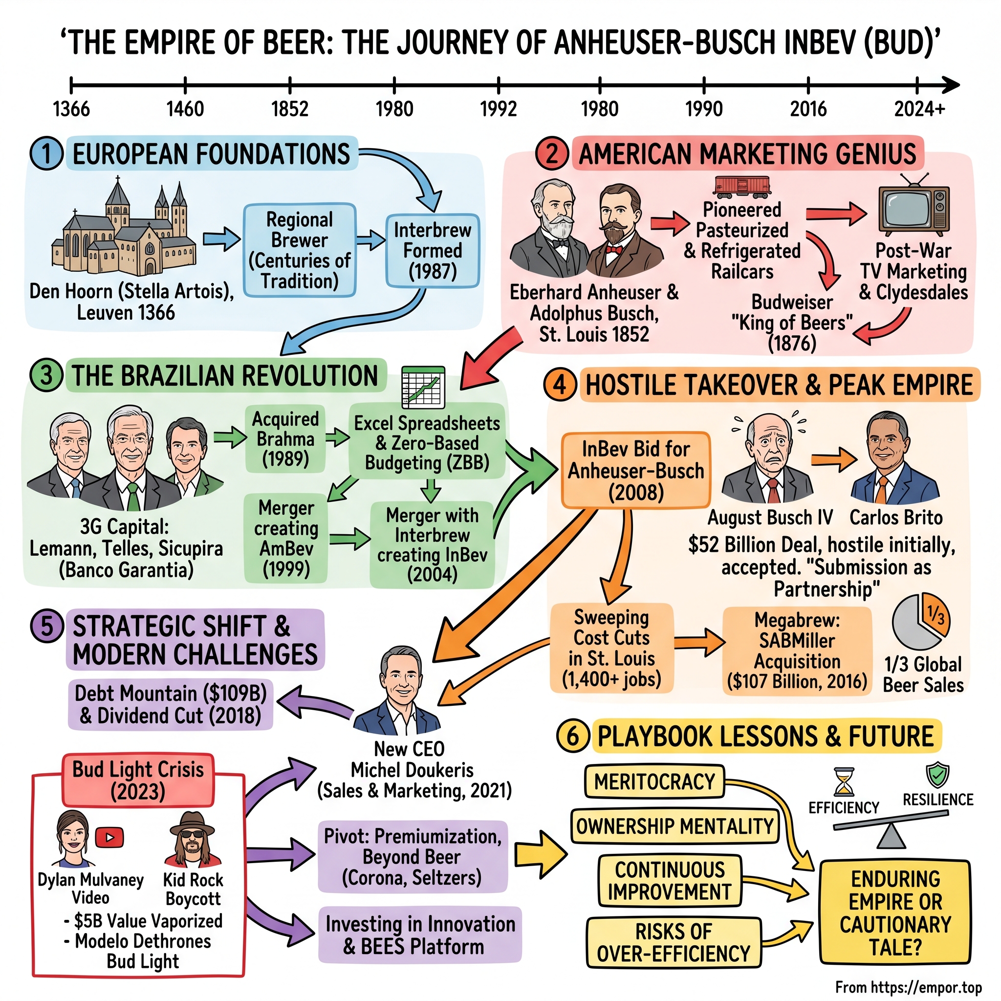 Anheuser-Busch InBev S.A. visual story map