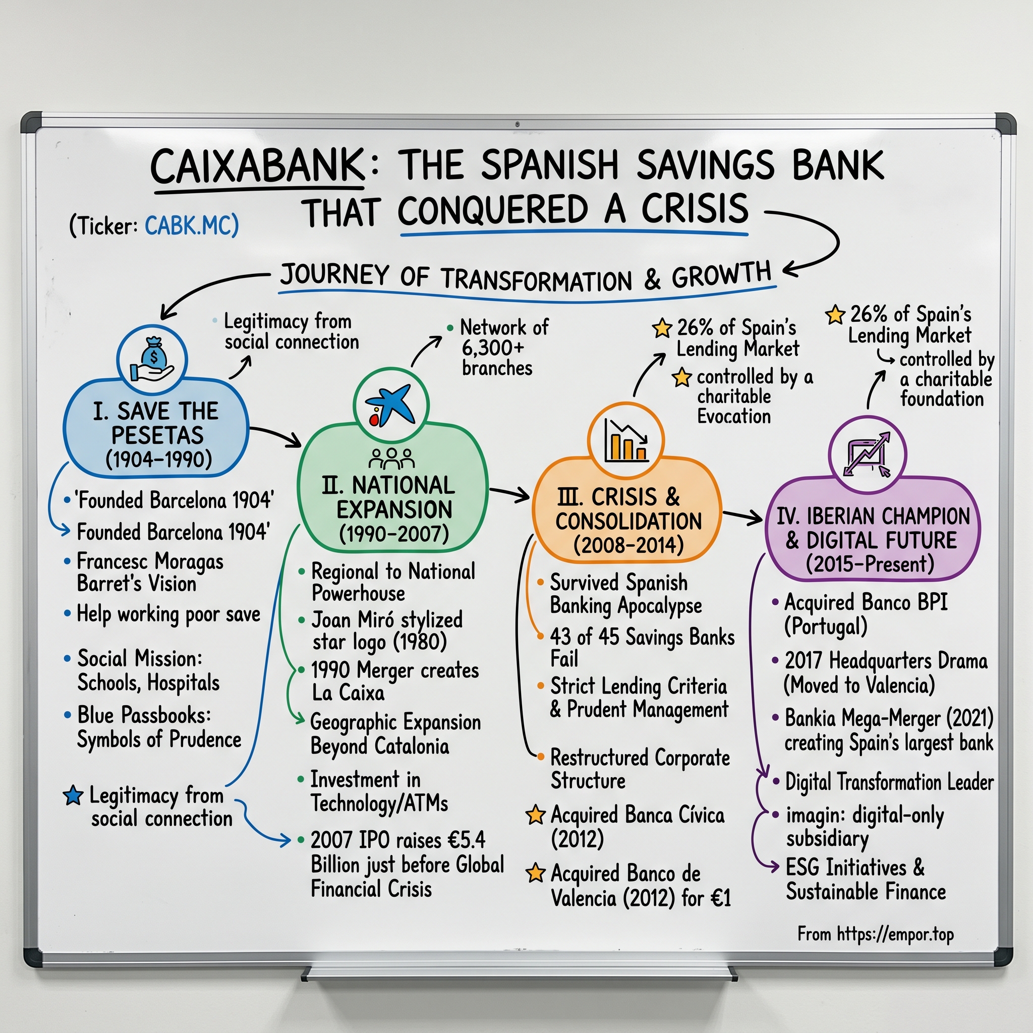 CaixaBank S.A. visual story map
