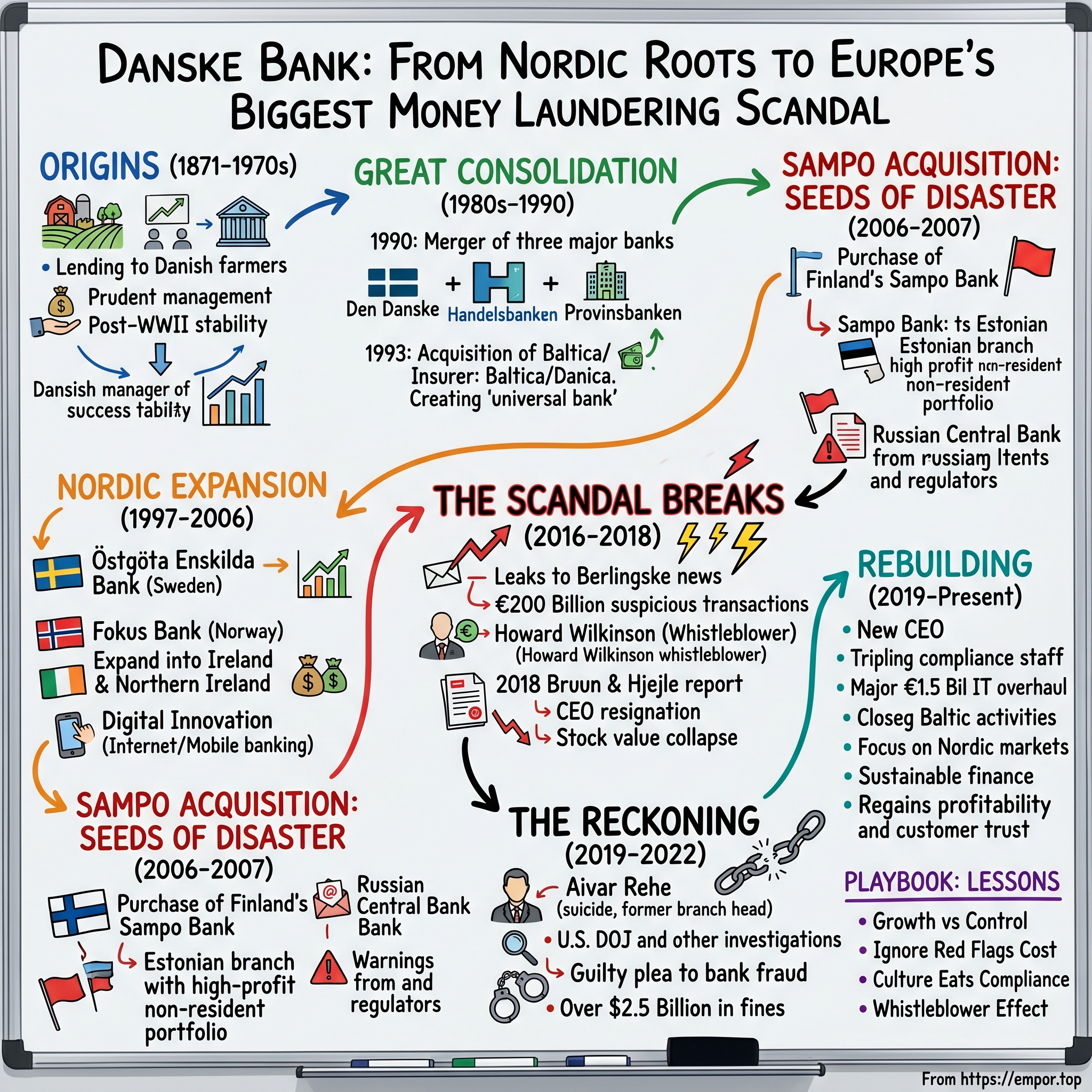 Danske Bank A/S visual story map
