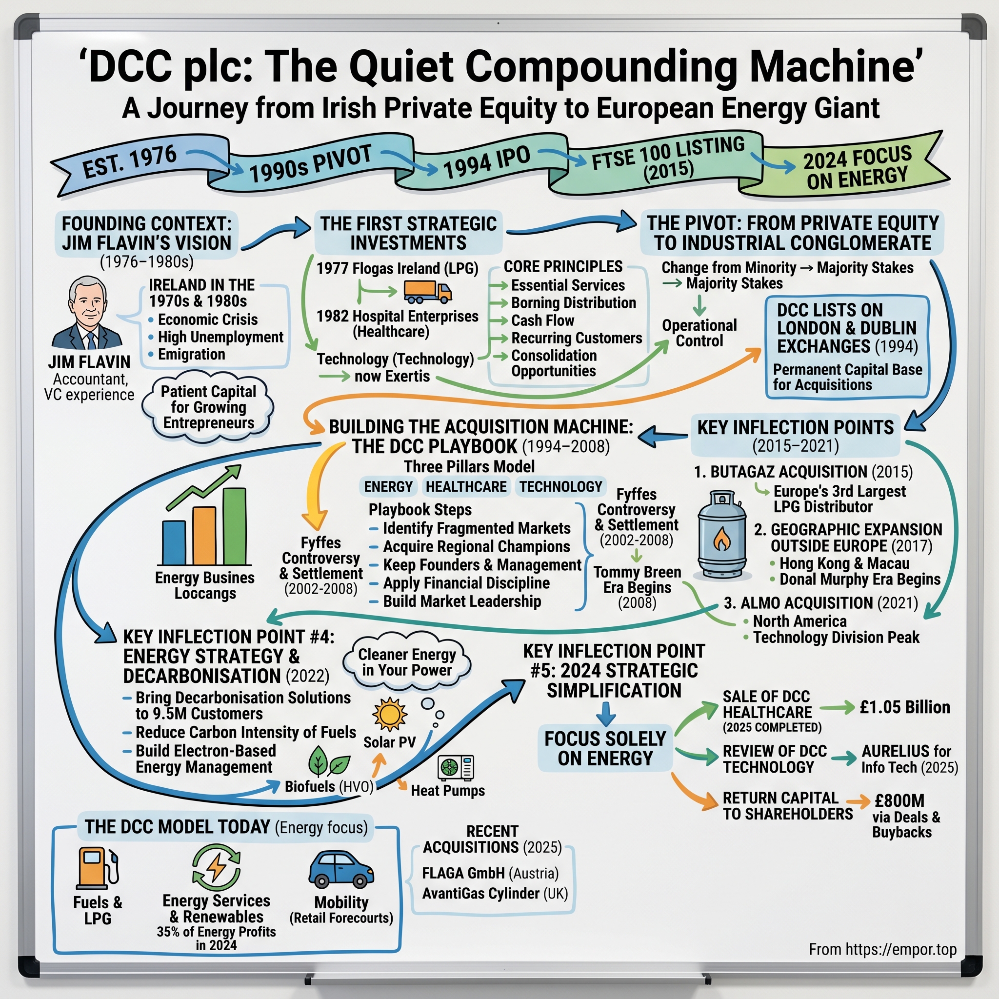 DCC plc visual story map