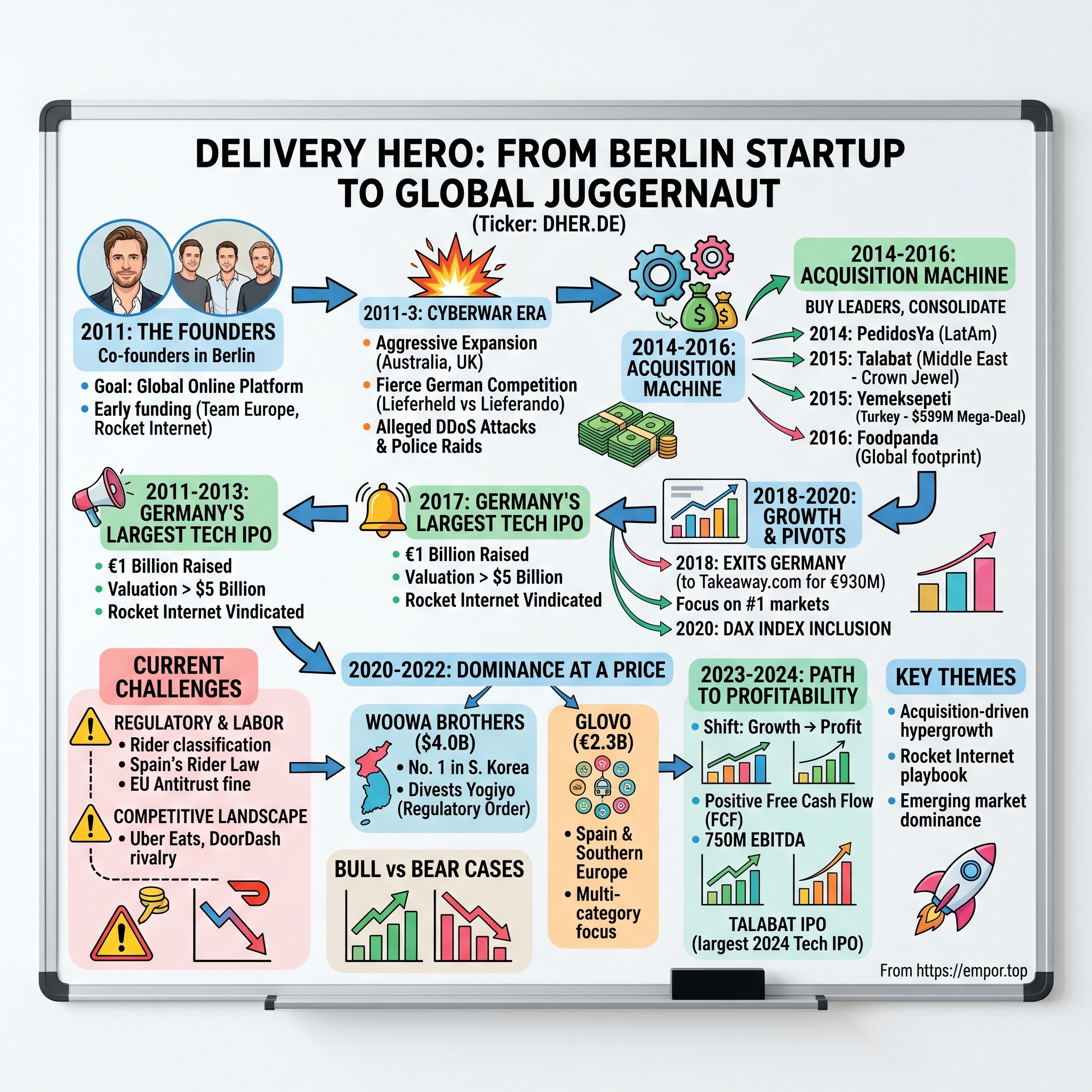 Delivery Hero visual story map