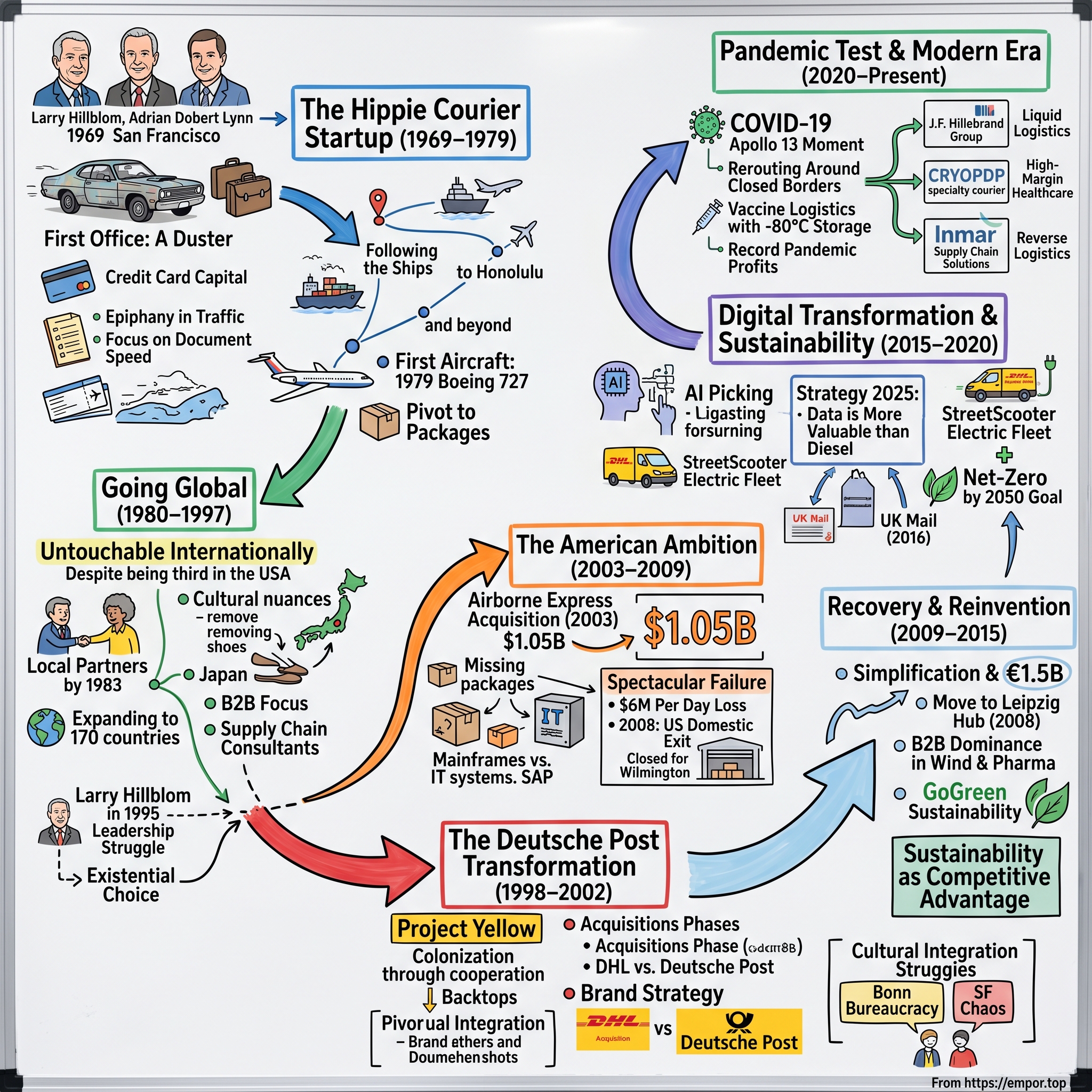 DHL Group visual story map