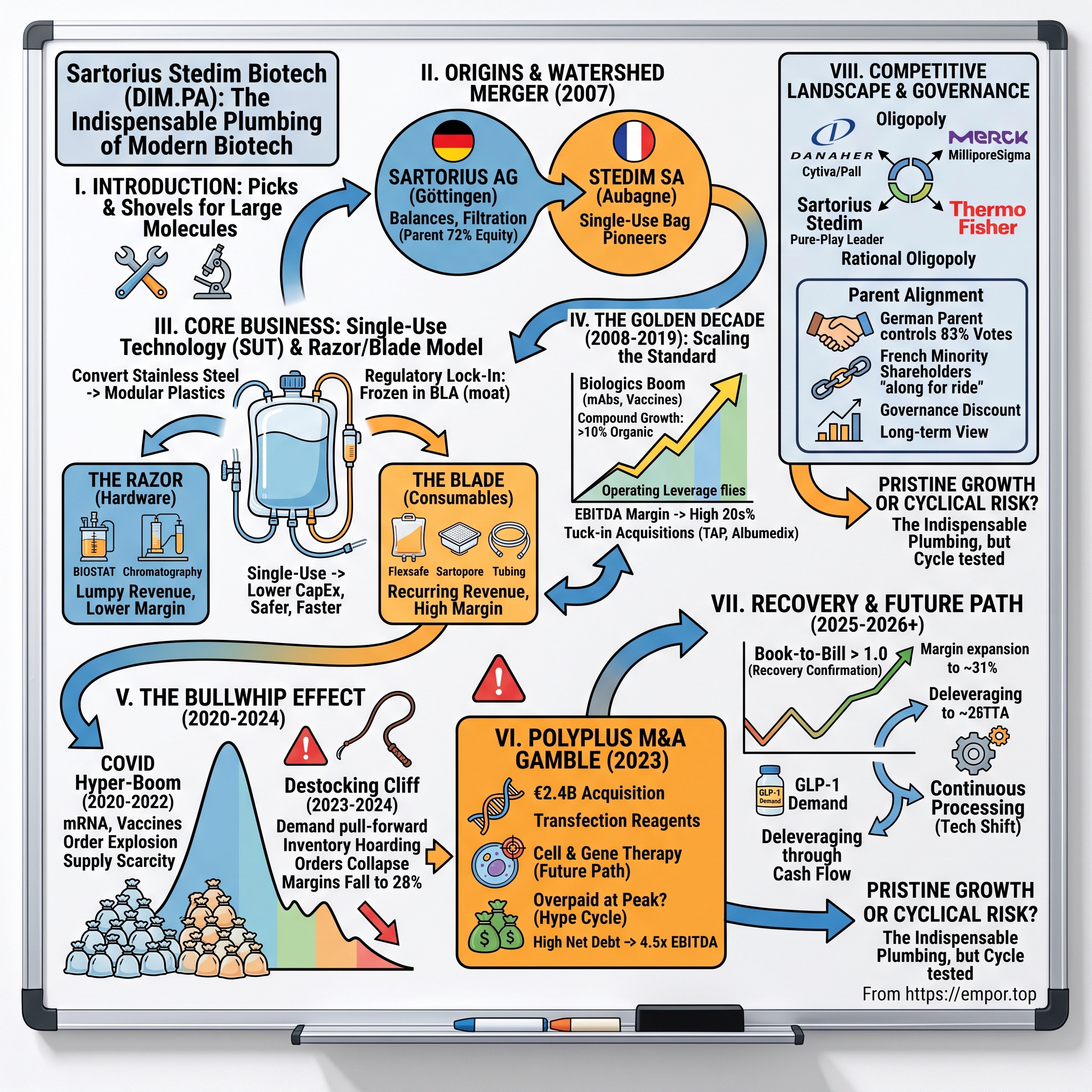 Sartorius Stedim Biotech S.A. visual story map