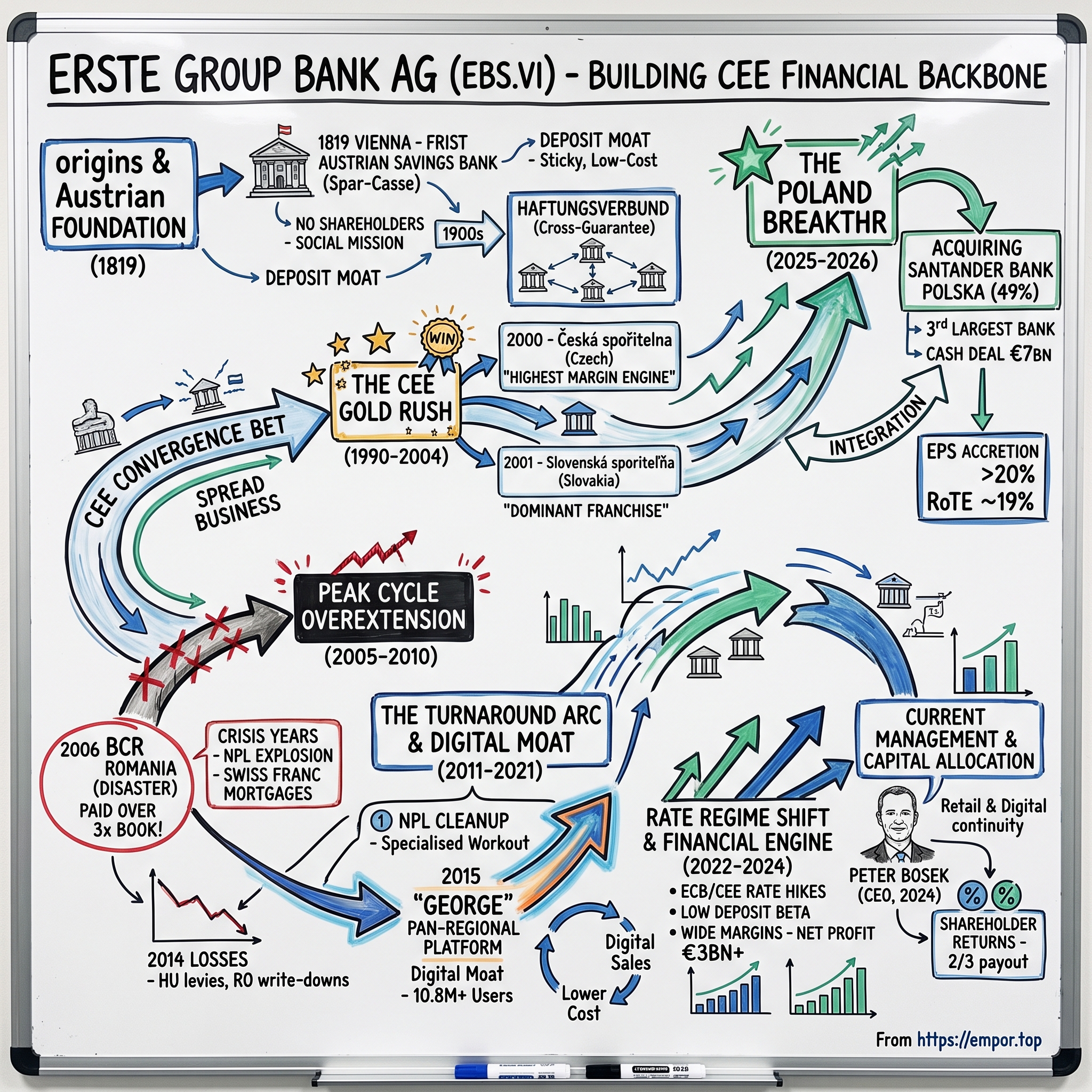 Erste Group Bank AG visual story map