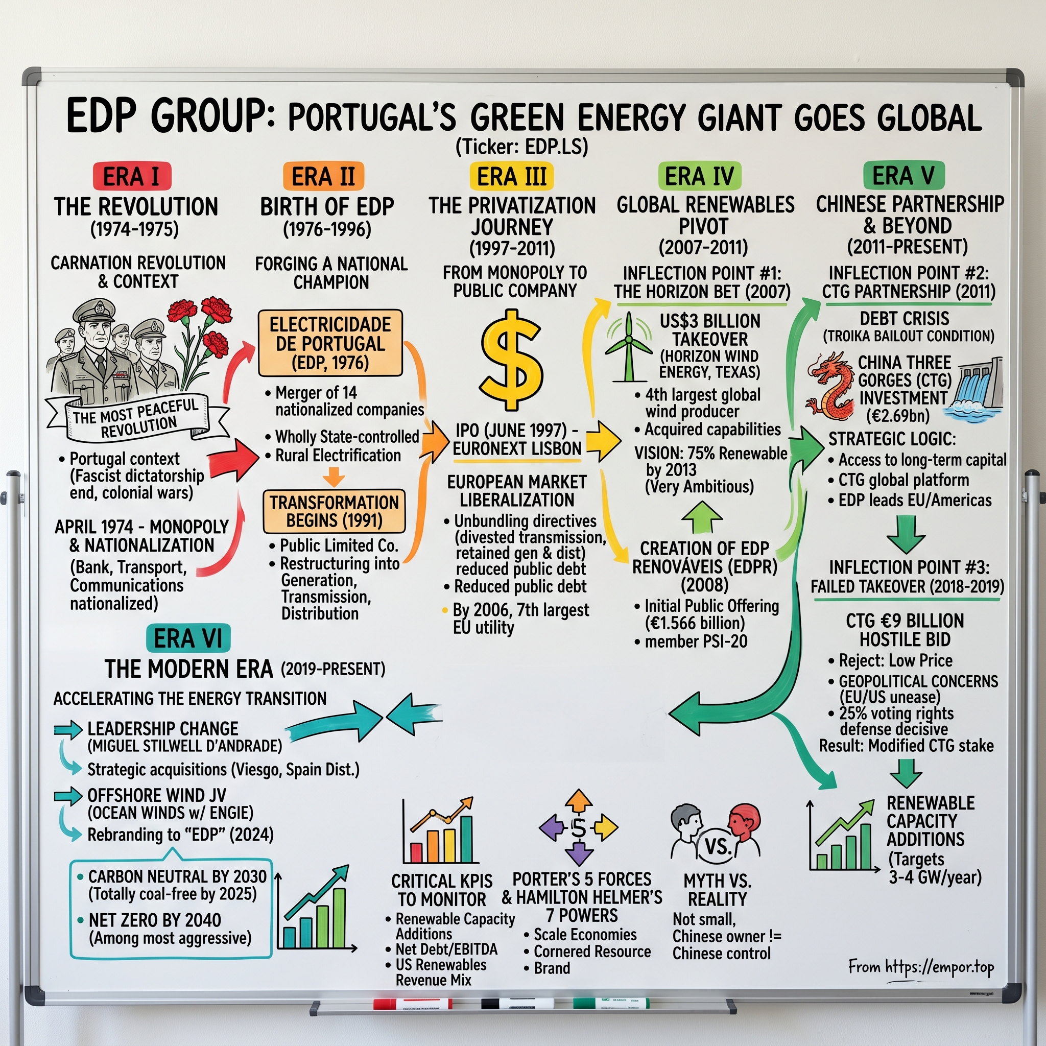 EDP Group visual story map