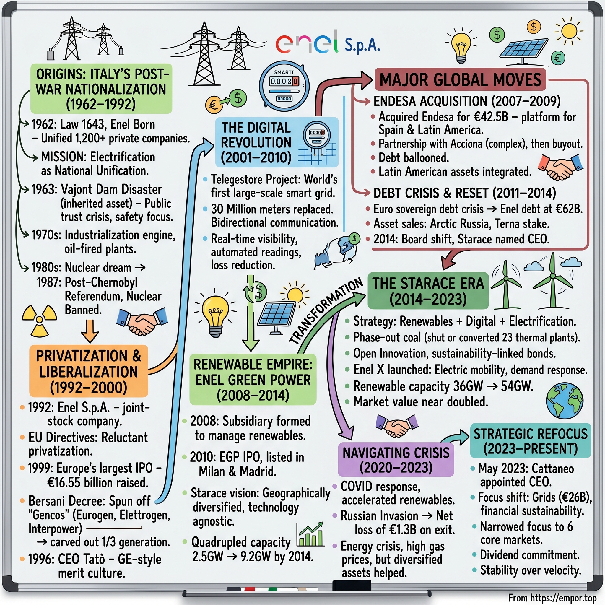 Enel S.p.A. visual story map