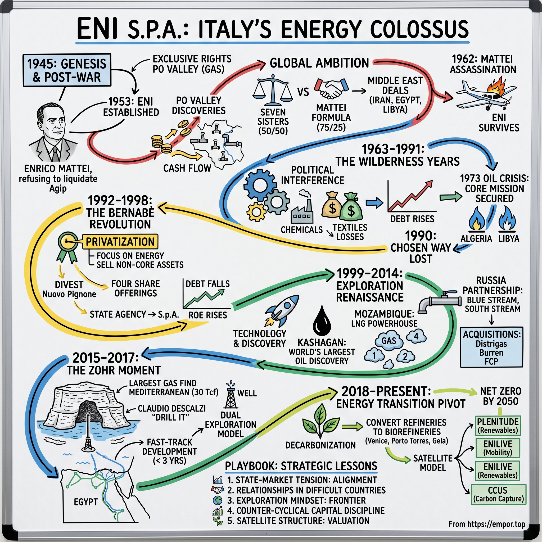 Eni S.p.A. visual story map