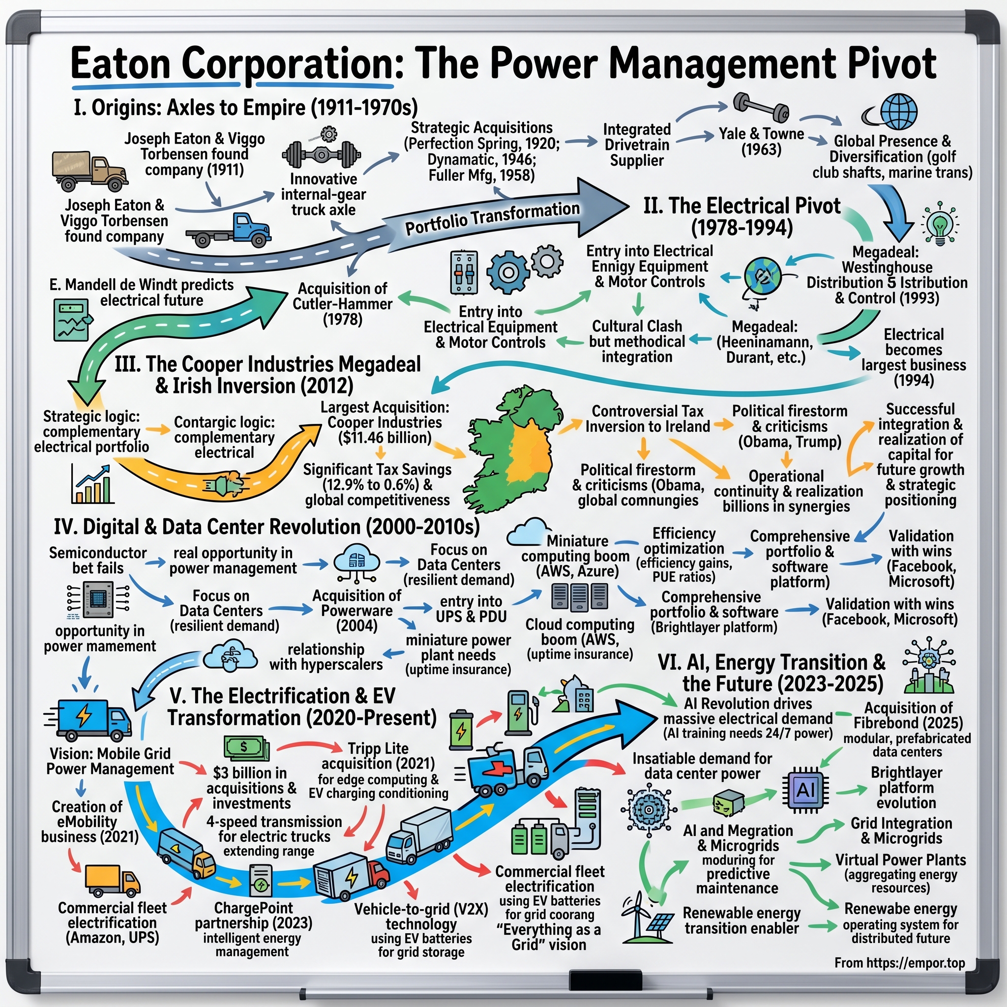 Eaton Corporation plc visual story map