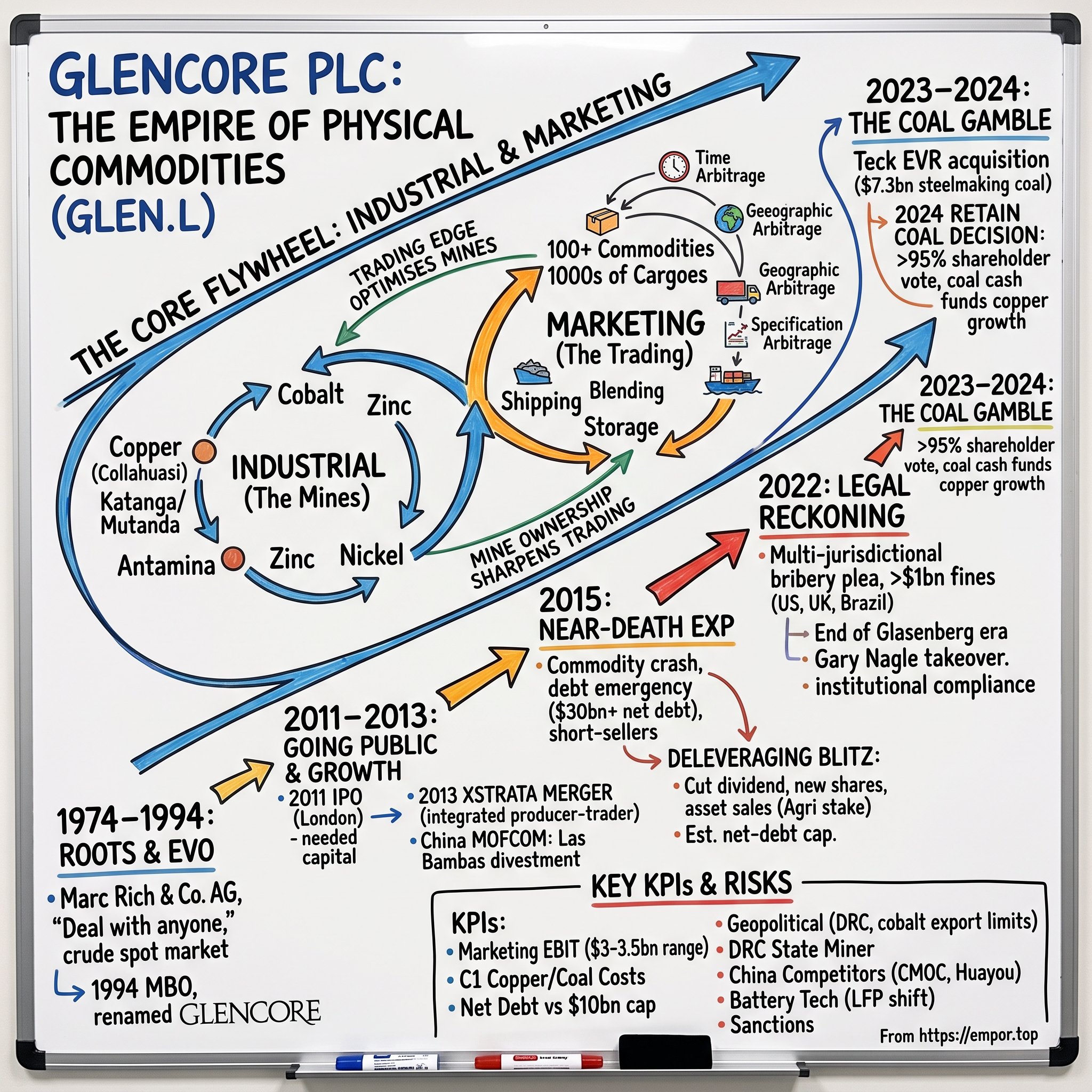 Glencore plc visual story map